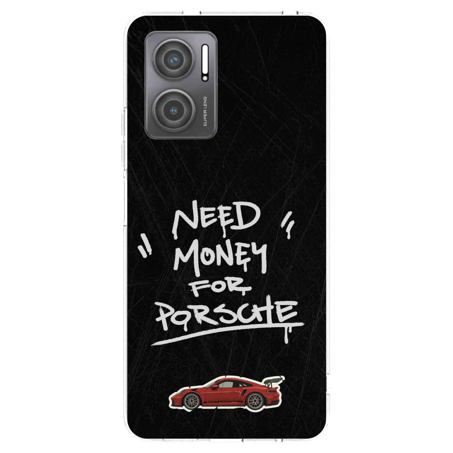 Picasee silikonowe przeźroczyste etui na Xiaomi Redmi 10 5G - Dark Racer