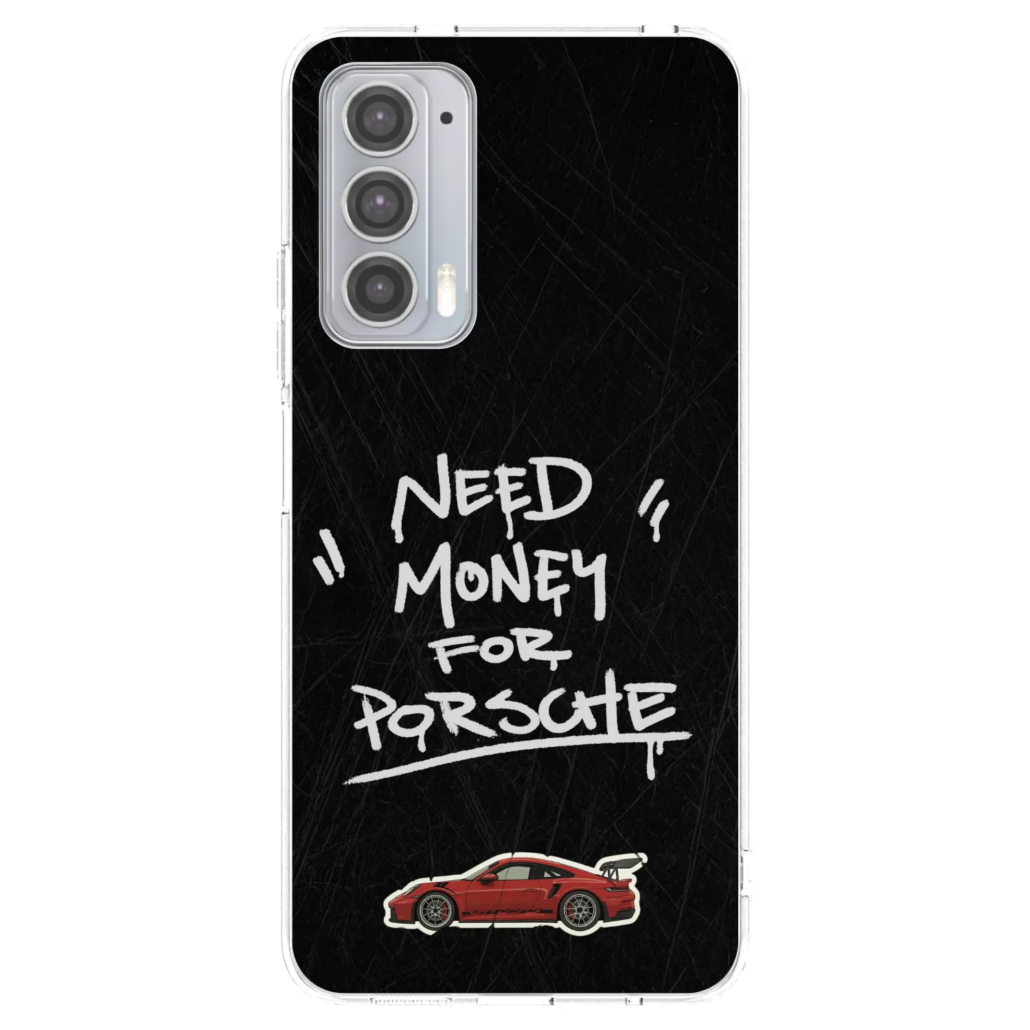 Picasee silikonowe przeźroczyste etui na Motorola Edge 20 - Dark Racer