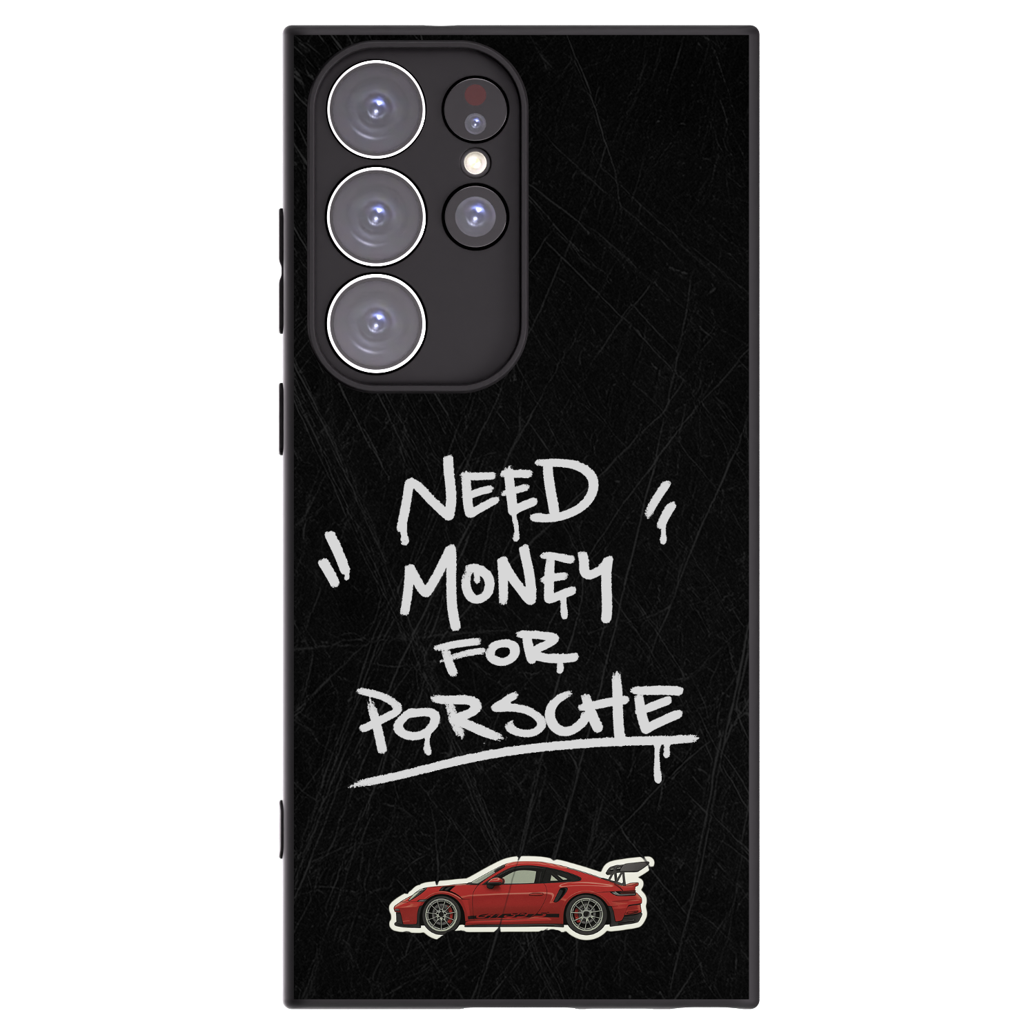 Picasee silikonowe czarne etui na Samsung Galaxy S23 Ultra 5G - Dark Racer