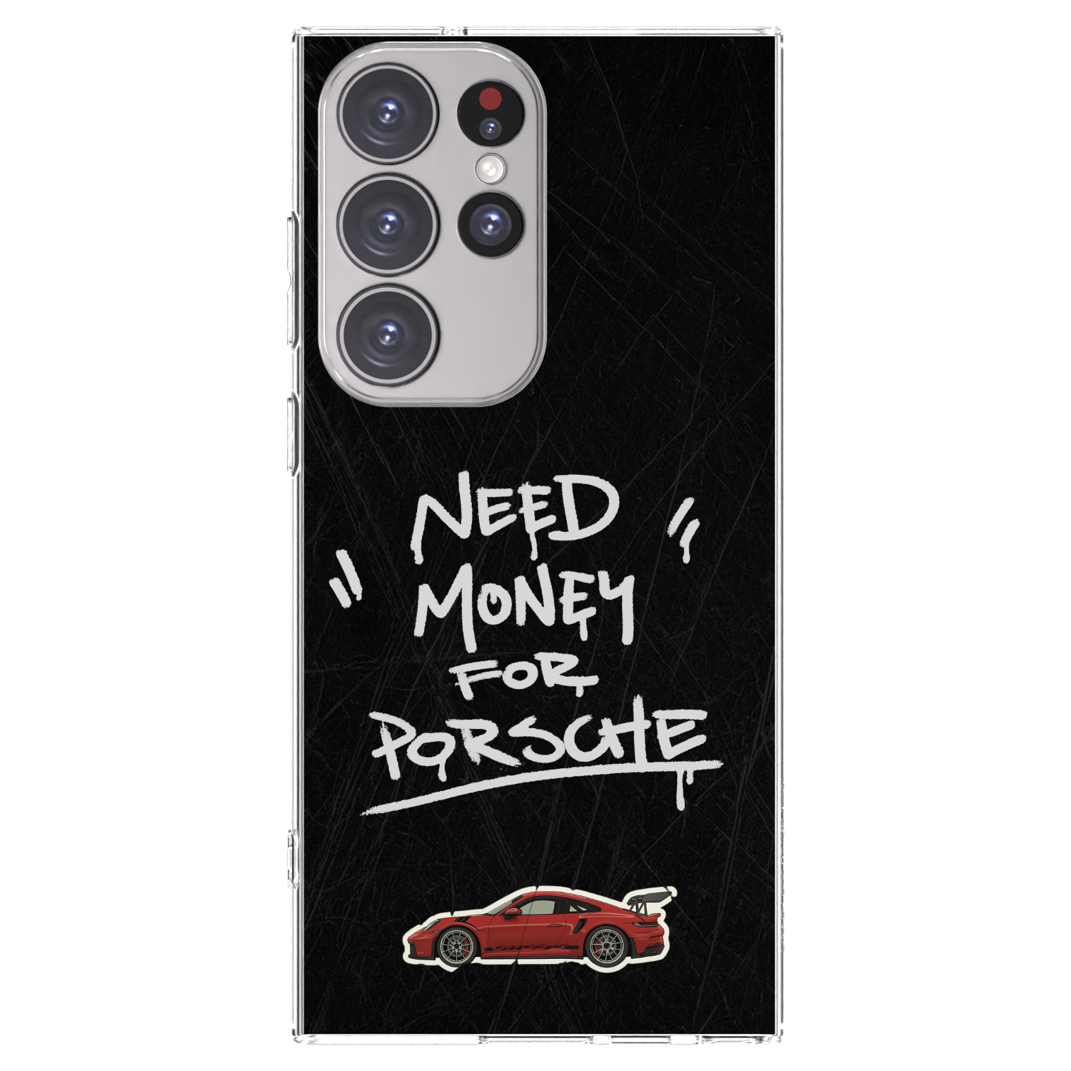 Picasee silikonowe przeźroczyste etui na Samsung Galaxy S23 Ultra 5G - Dark Racer