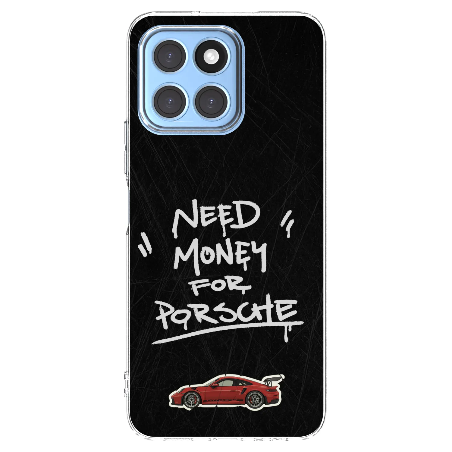 Picasee silikonowe przeźroczyste etui na Honor X8 5G - Dark Racer