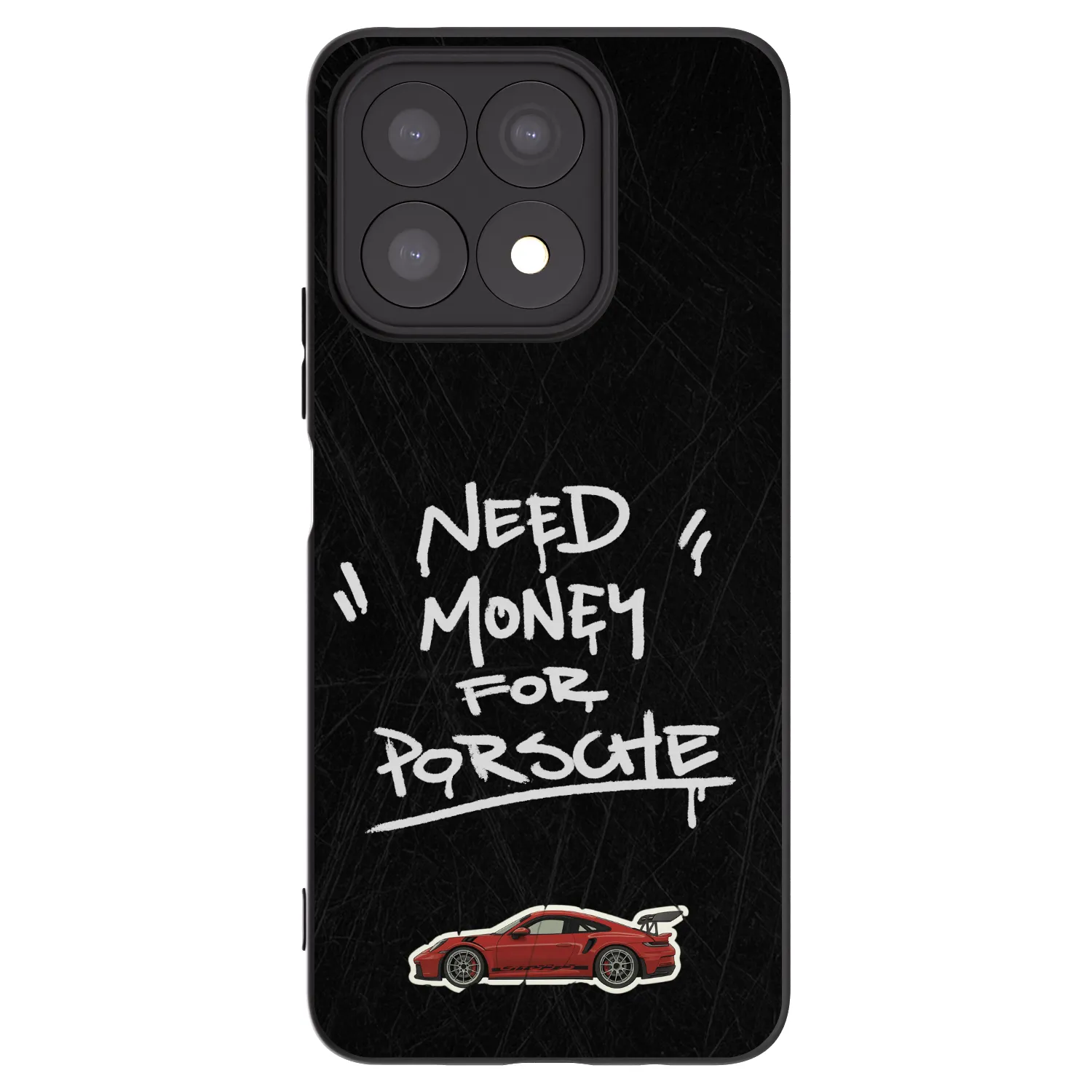 Picasee silikonowe czarne etui na Honor X8a - Dark Racer