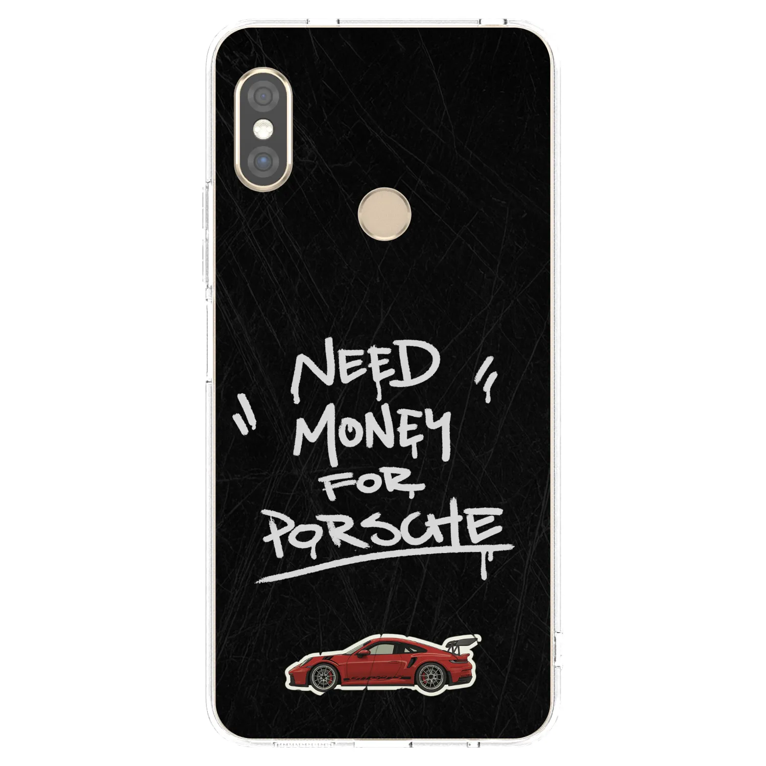 Picasee silikonowe przeźroczyste etui na Xiaomi Redmi Note 5 Global - Dark Racer