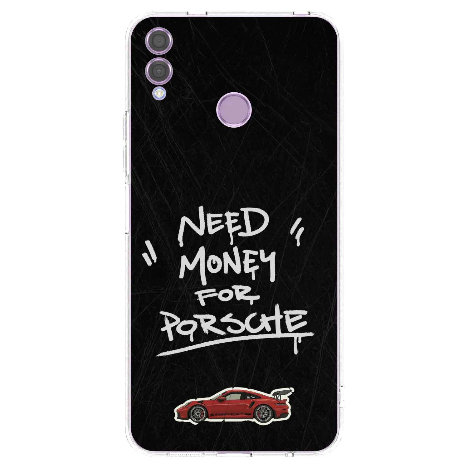 Picasee silikonowe przeźroczyste etui na Honor 8X - Dark Racer
