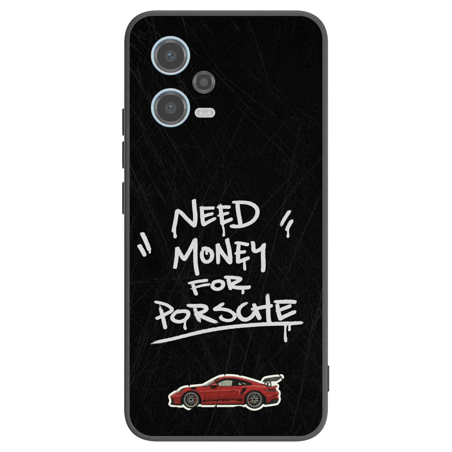 Picasee silikonowe czarne etui na Xiaomi Redmi Note 12 5G - Dark Racer