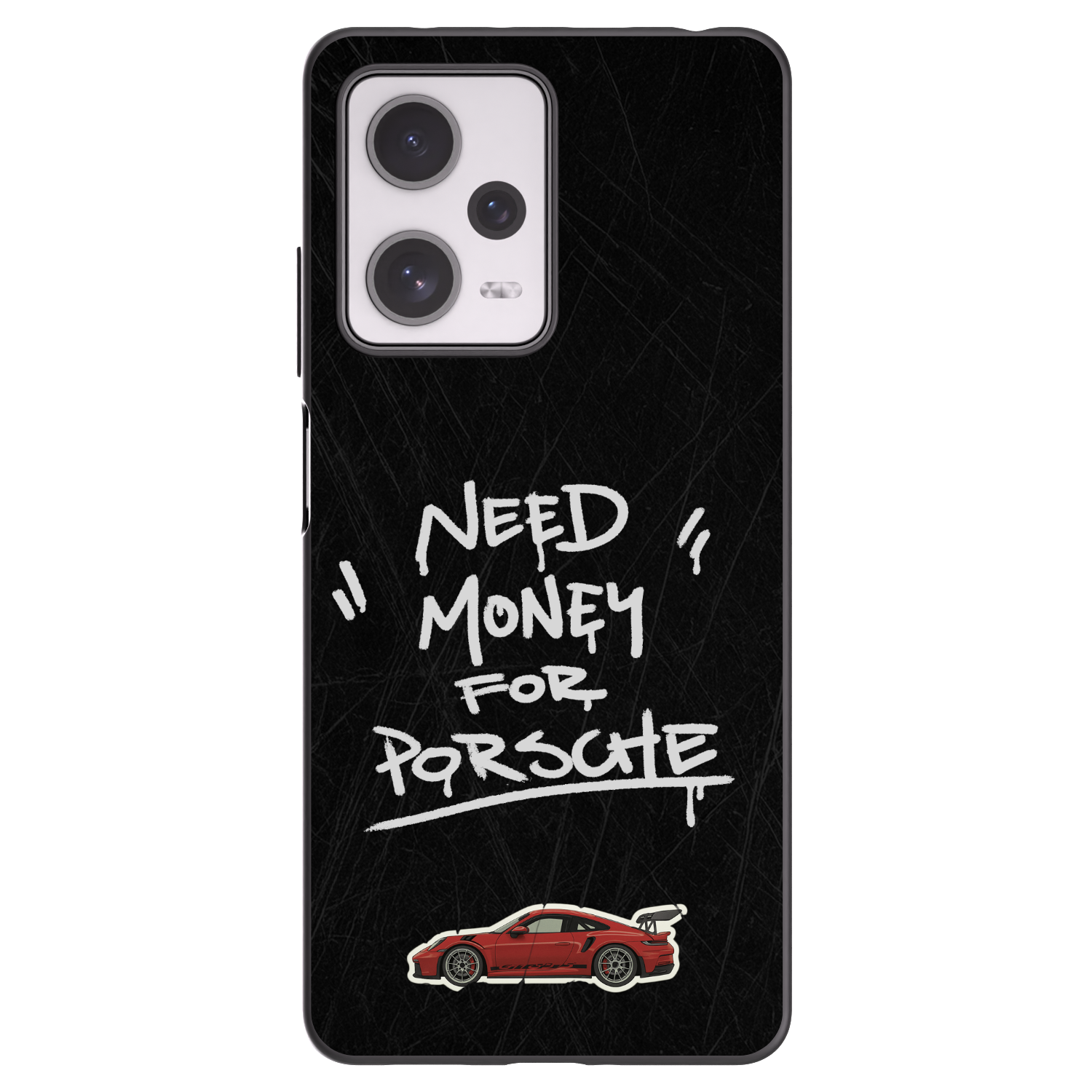 Picasee silikonowe czarne etui na Xiaomi Redmi Note 12 Pro+ 5G - Dark Racer