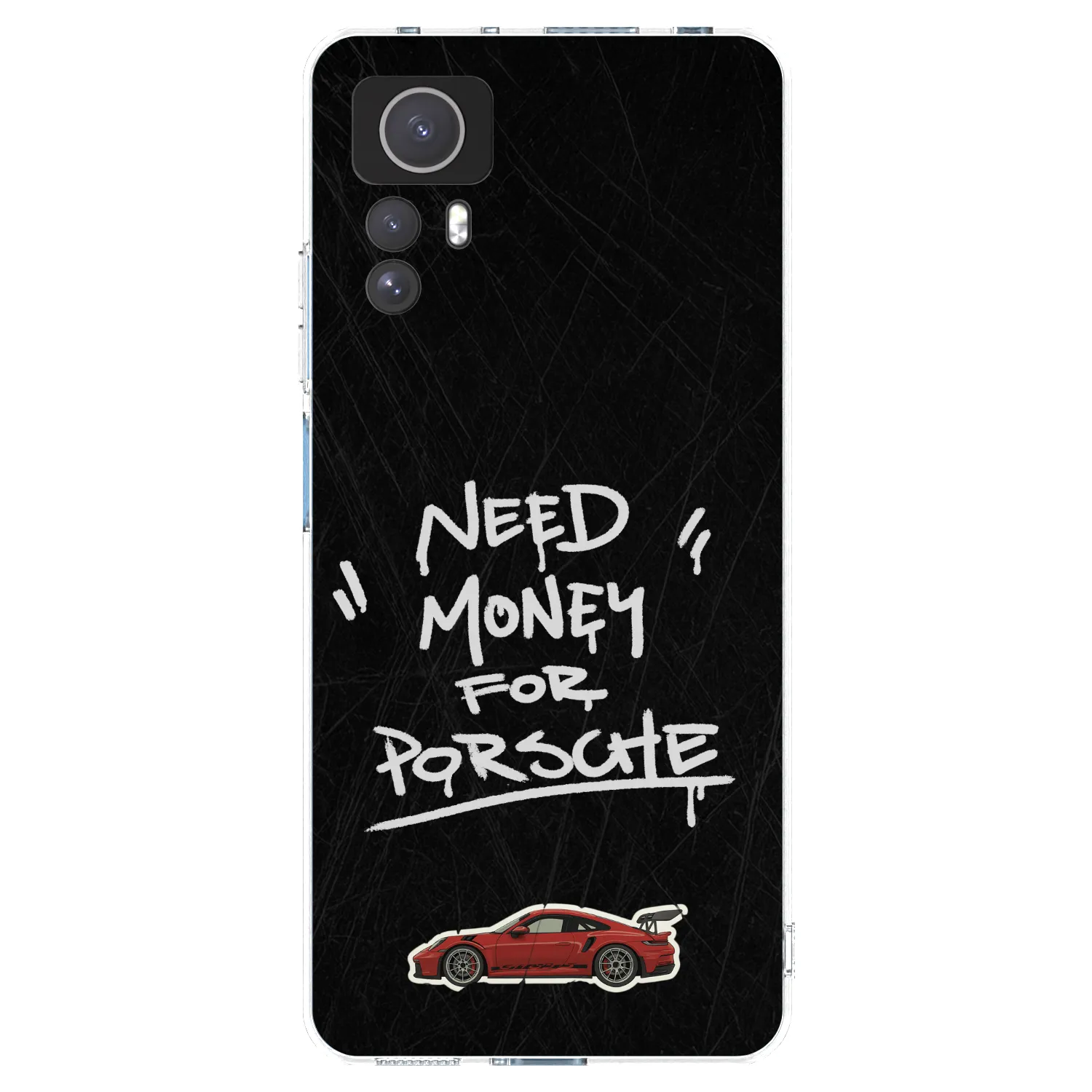 Picasee silikonowe przeźroczyste etui na Xiaomi Redmi Note 12S - Dark Racer