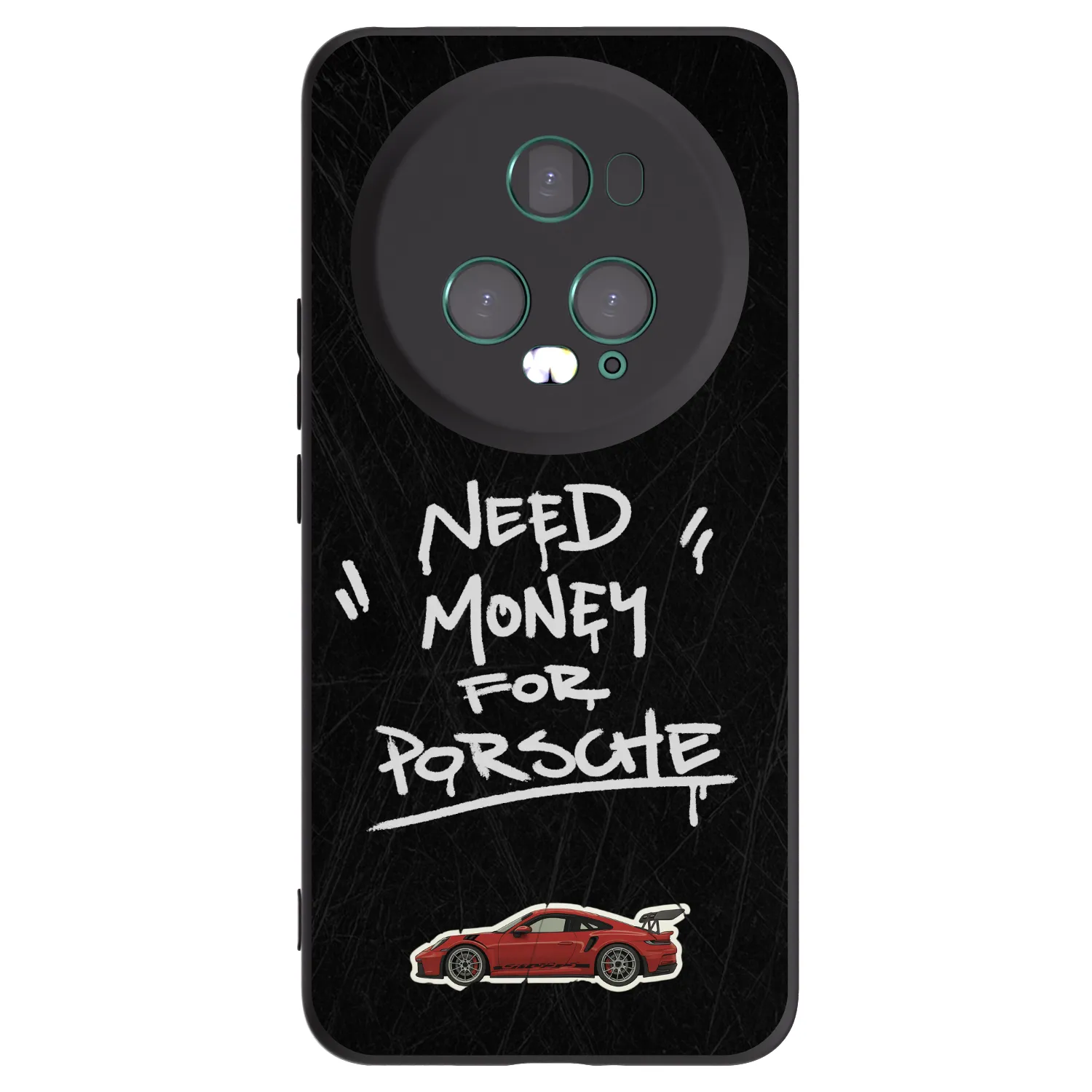 Picasee silikonowe czarne etui na Honor Magic5 Pro - Dark Racer