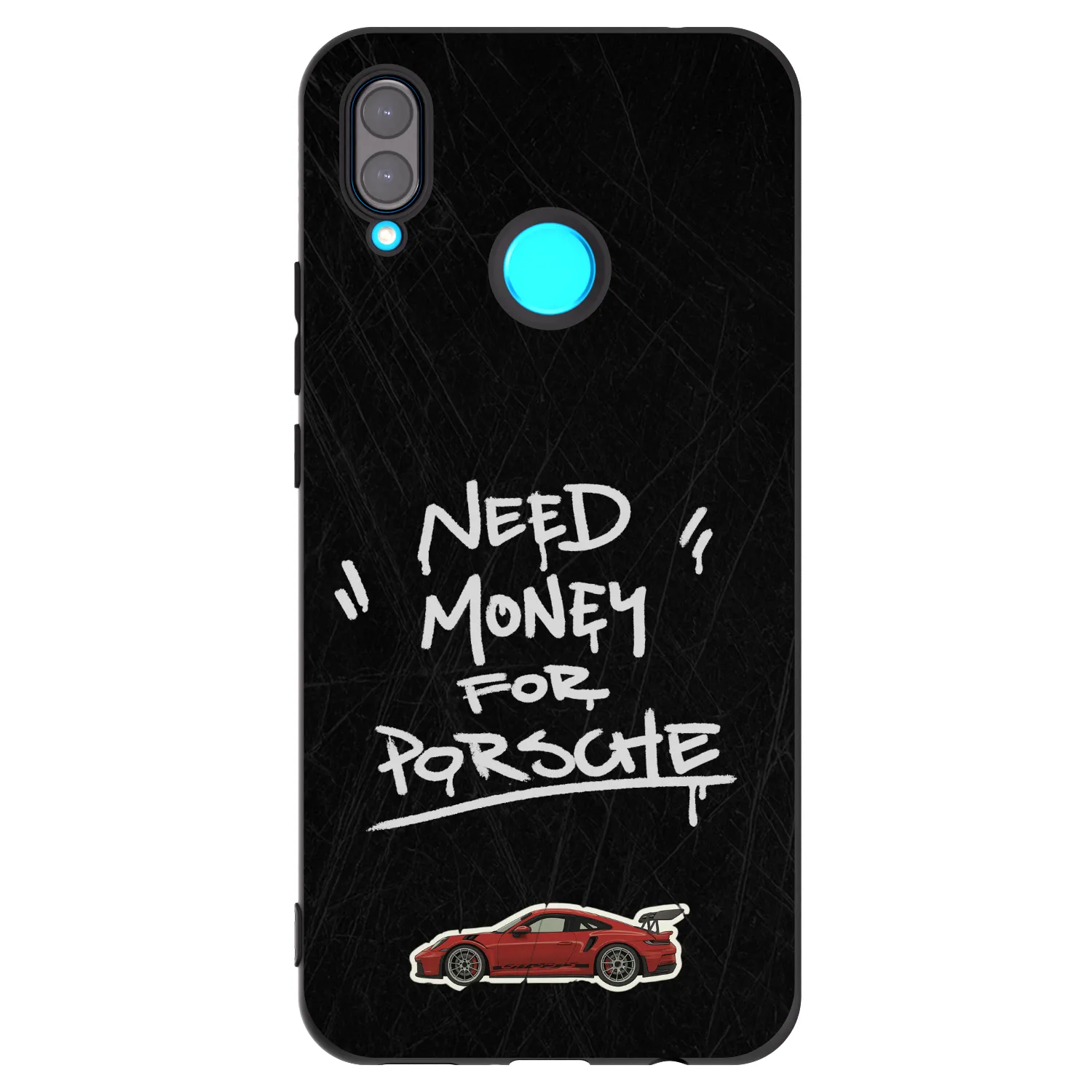 Picasee silikonowe czarne etui na Huawei Nova 3 - Dark Racer