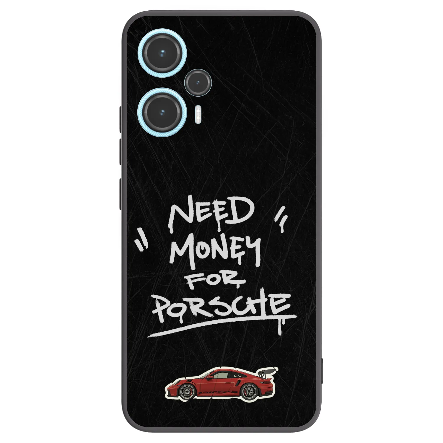 Picasee silikonowe czarne etui na Xiaomi Poco F5 - Dark Racer
