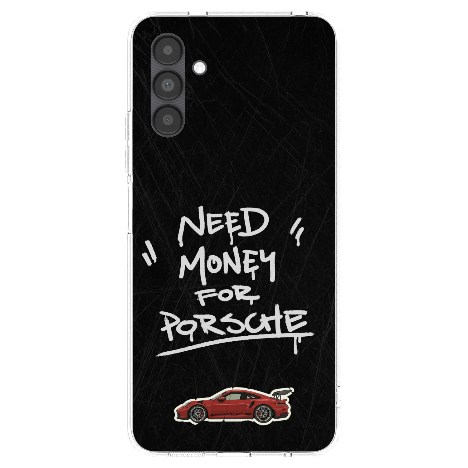Picasee silikonowe przeźroczyste etui na Samsung Galaxy A04s A047F - Dark Racer