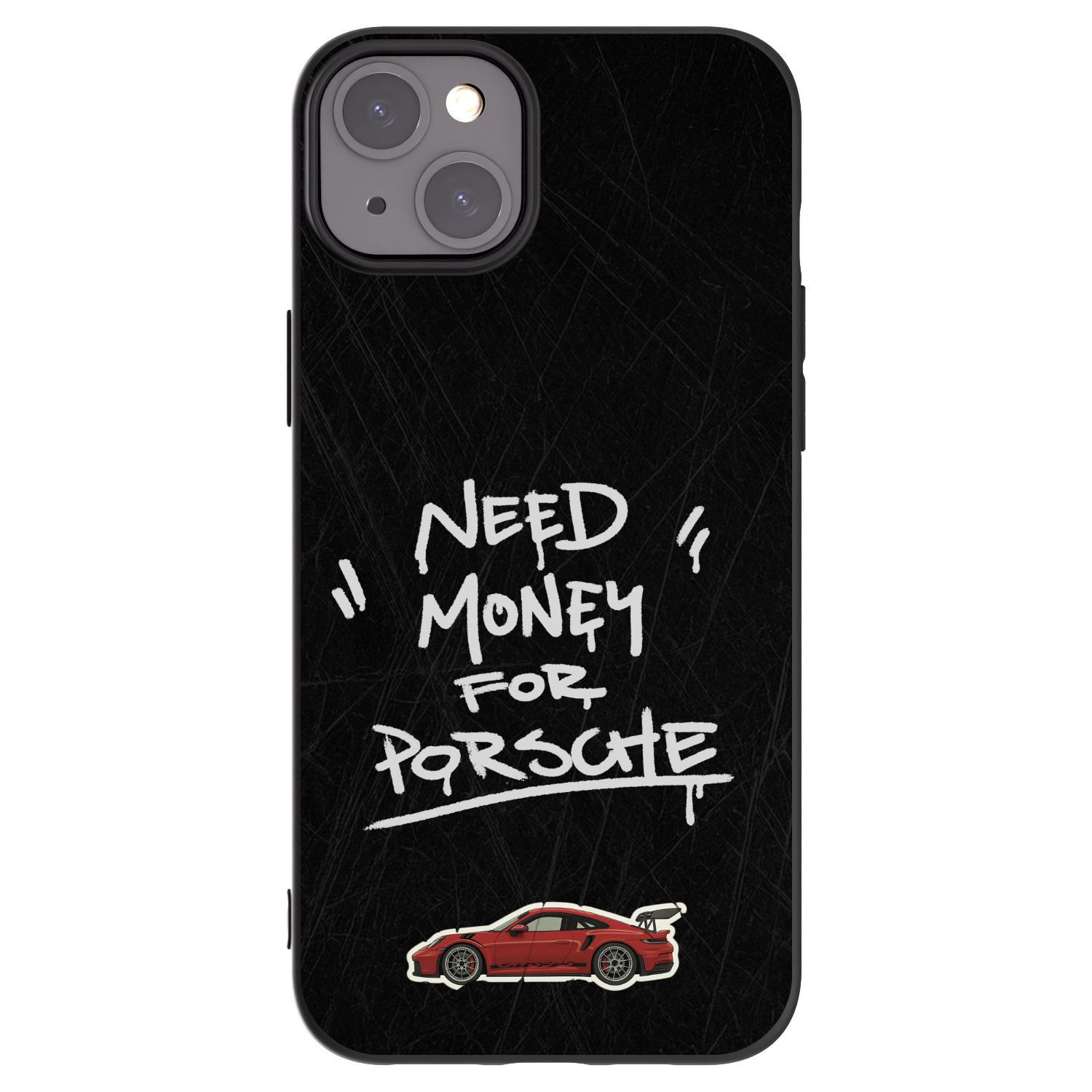 Picasee silikonowe czarne etui na Apple iPhone 15 Plus - Dark Racer