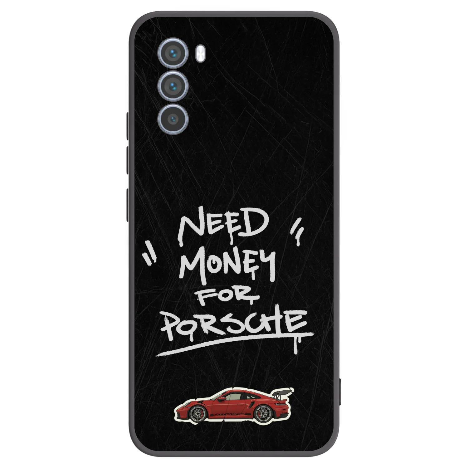 Picasee silikonowe czarne etui na Motorola Moto G62 - Dark Racer