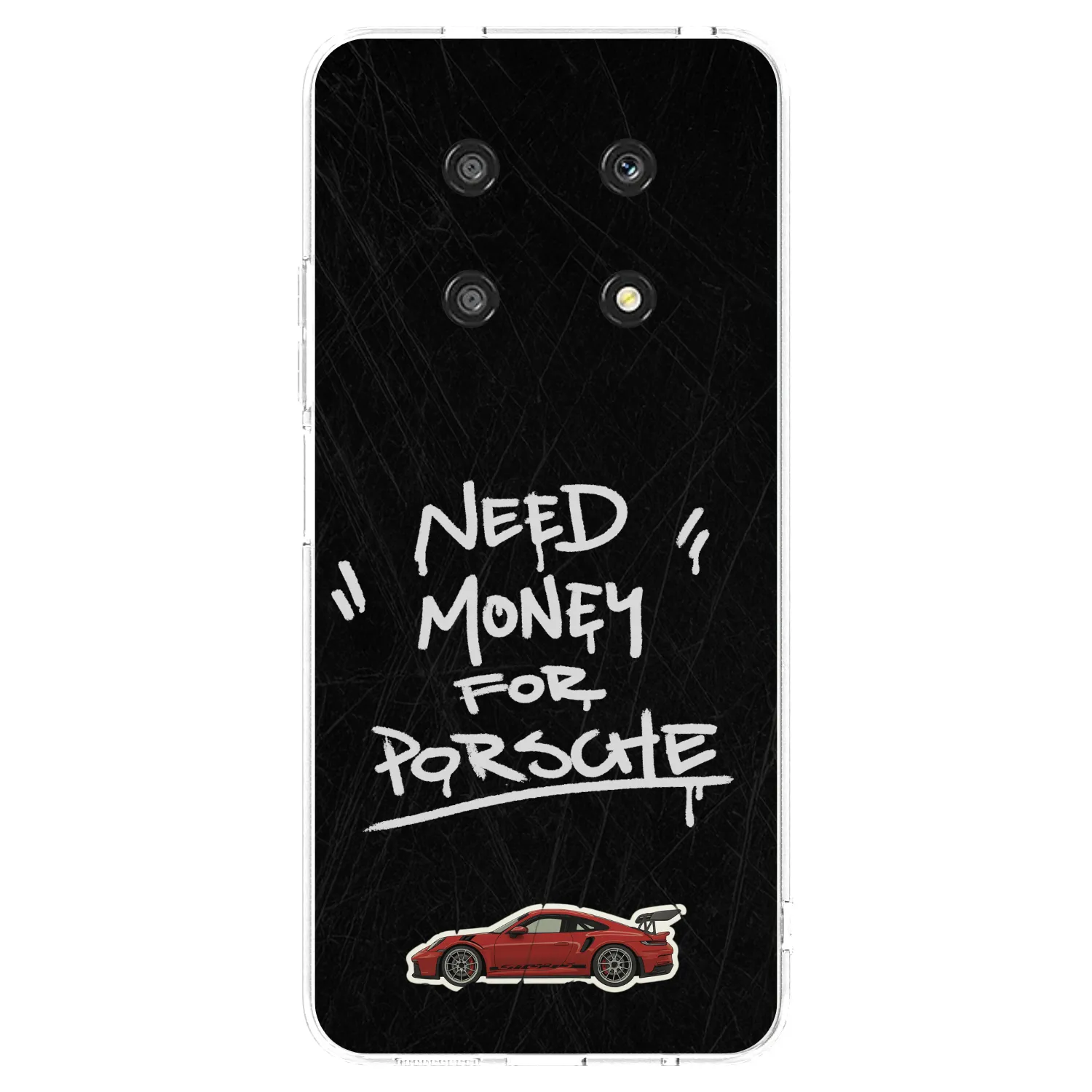 Picasee silikonowe przeźroczyste etui na Honor Magic4 Lite 5G - Dark Racer