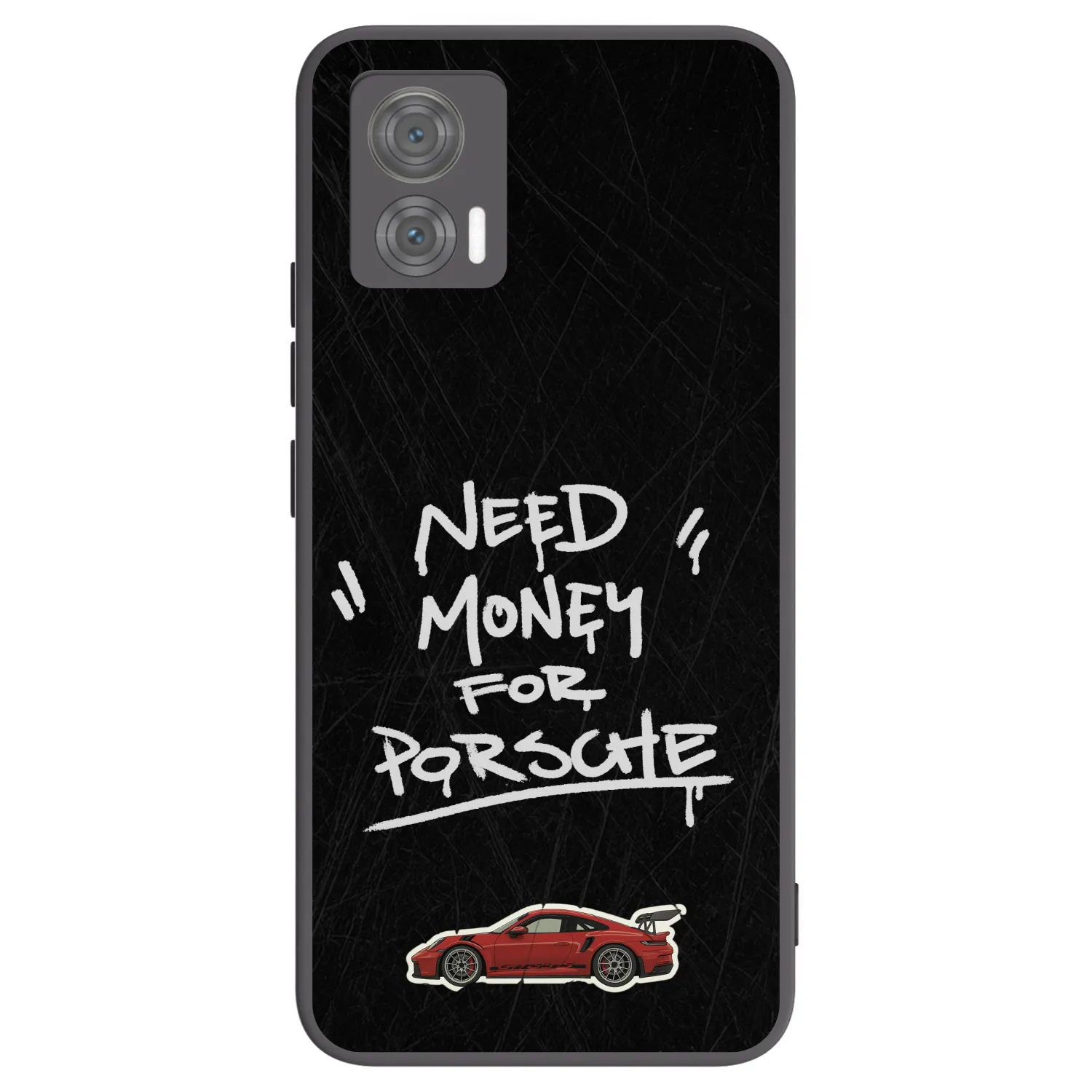 Picasee silikonowe czarne etui na Motorola Edge 30 Neo - Dark Racer