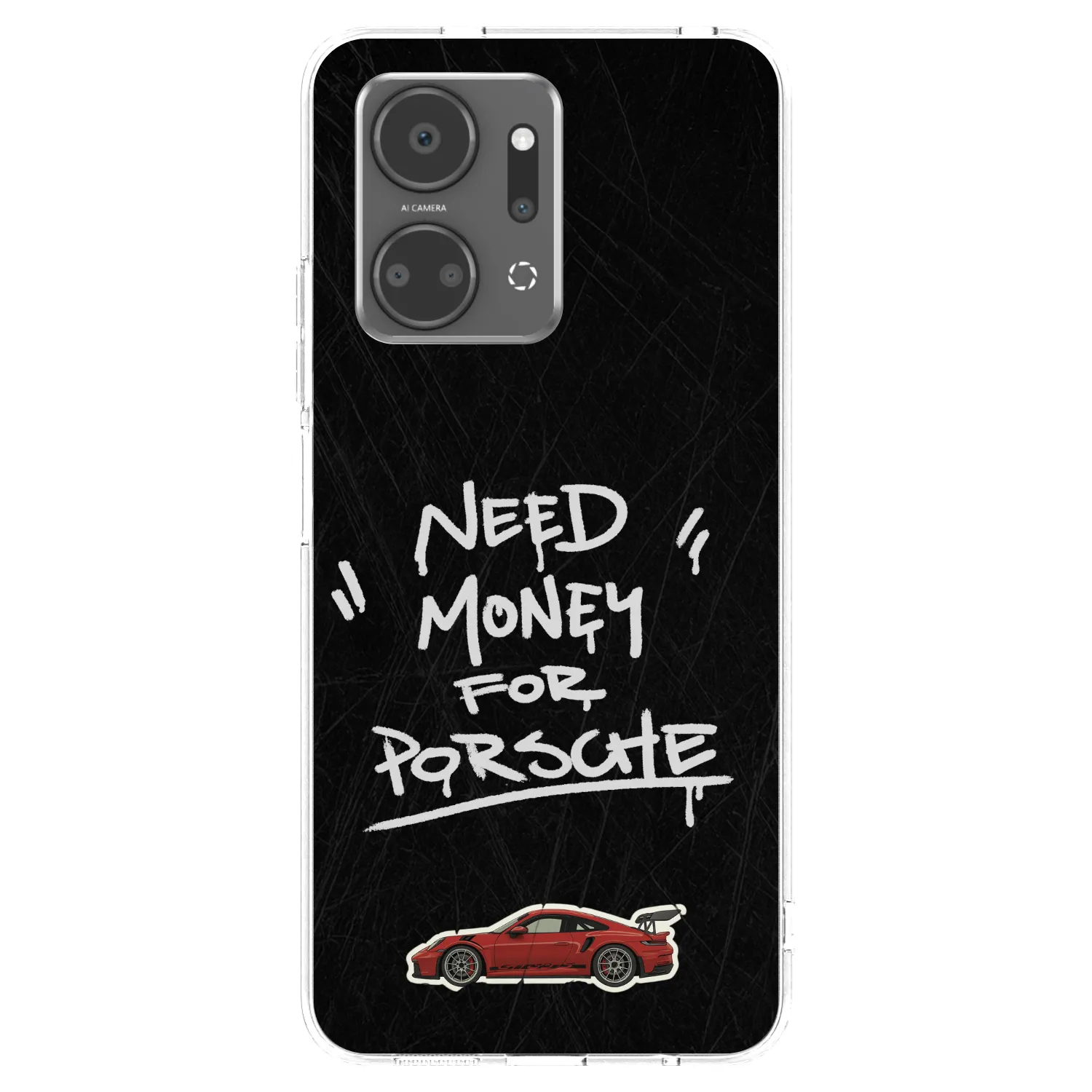 Picasee silikonowe przeźroczyste etui na Honor X7a - Dark Racer