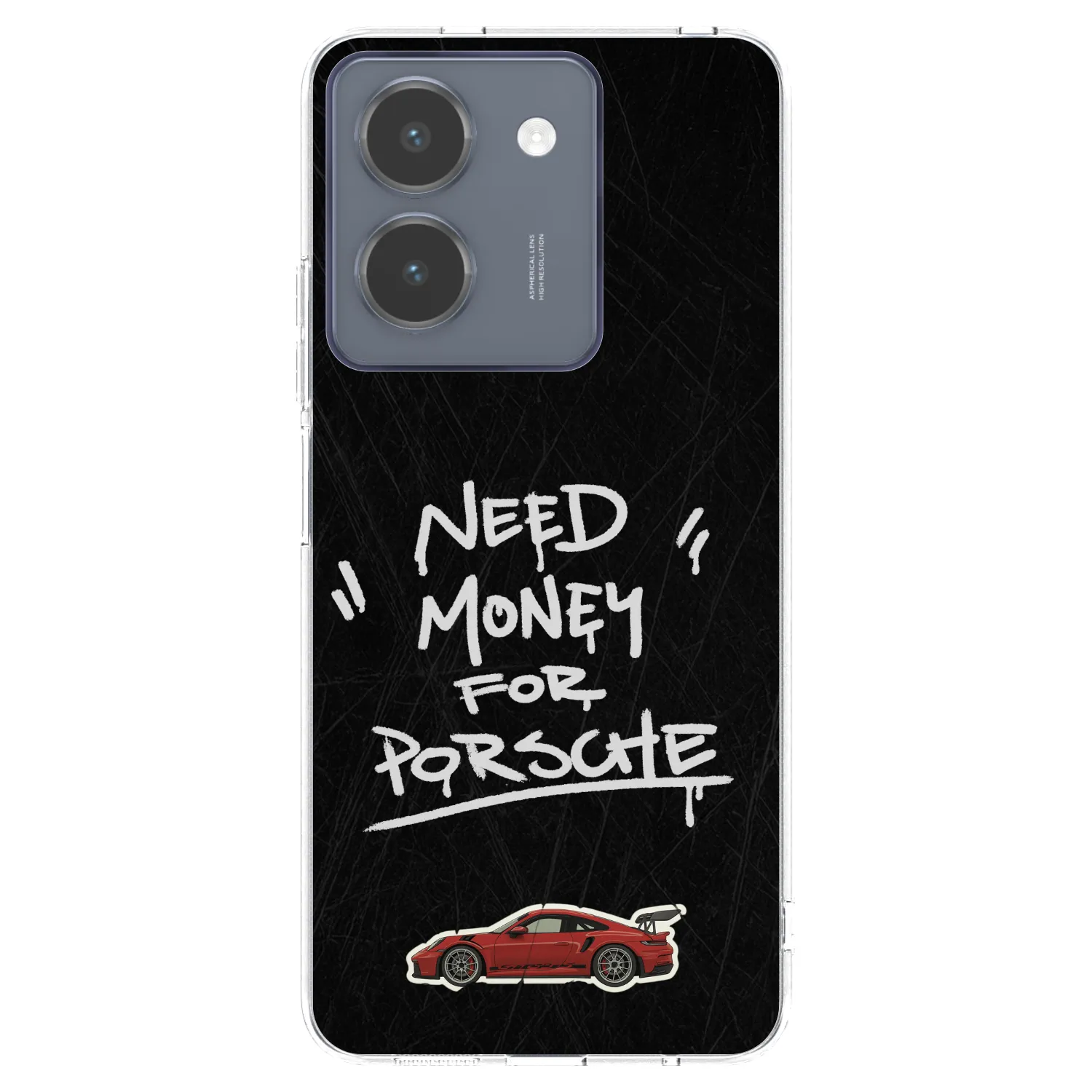 Picasee silikonowe przeźroczyste etui na Vivo Y36 4G - Dark Racer