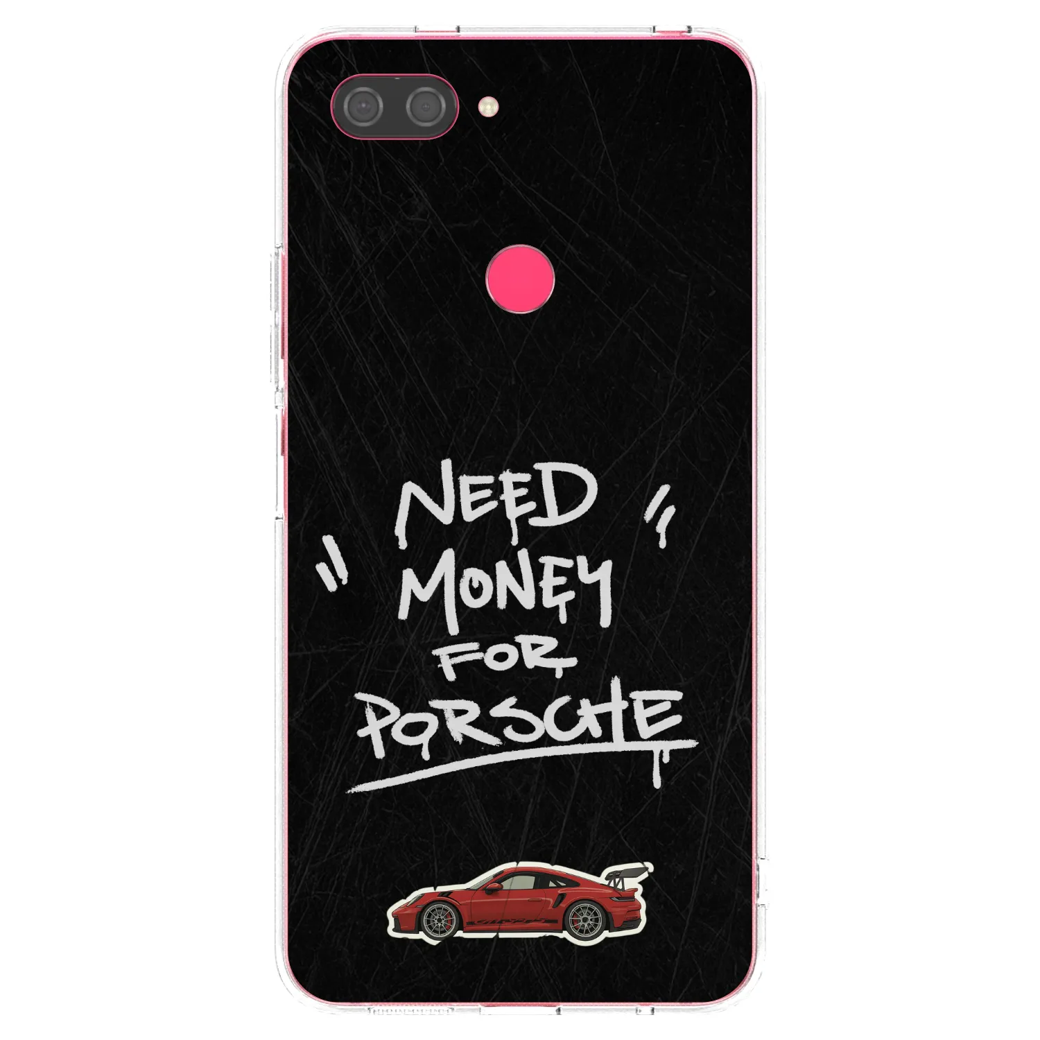 Picasee silikonowe przeźroczyste etui na Xiaomi Mi 8 Lite - Dark Racer