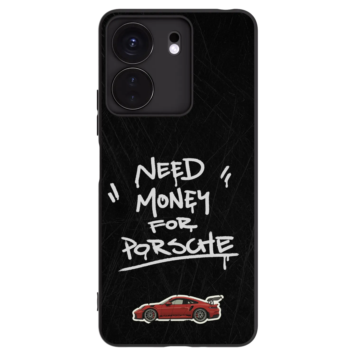 Picasee silikonowe czarne etui na Xiaomi Redmi 13C 4G - Dark Racer