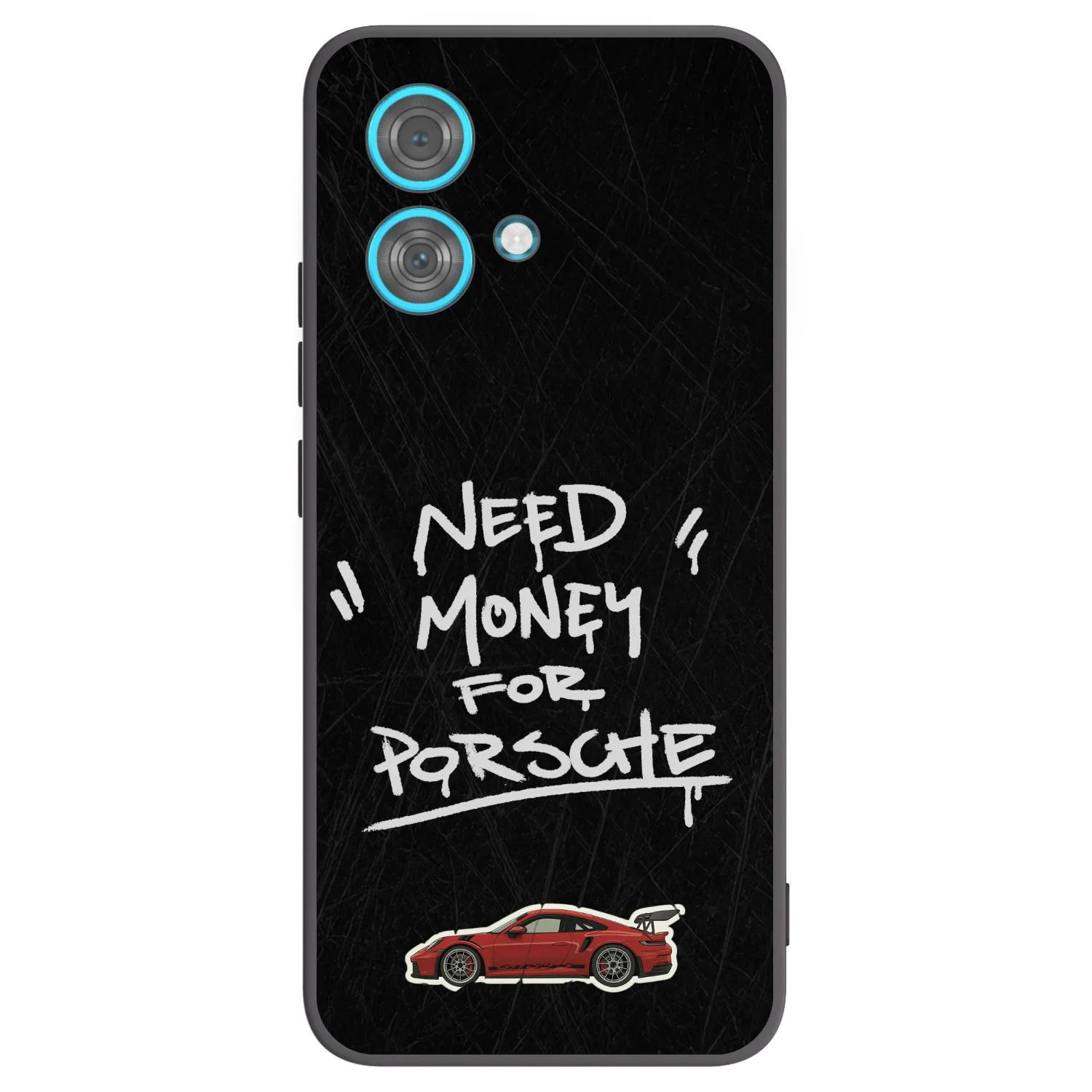 Picasee silikonowe czarne etui na Motorola Edge 40 Neo - Dark Racer