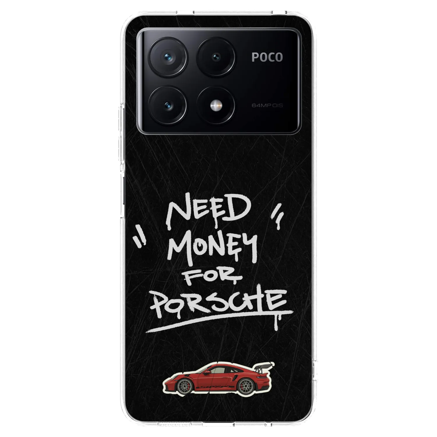 Picasee silikonowe przeźroczyste etui na Xiaomi Poco X6 Pro - Dark Racer
