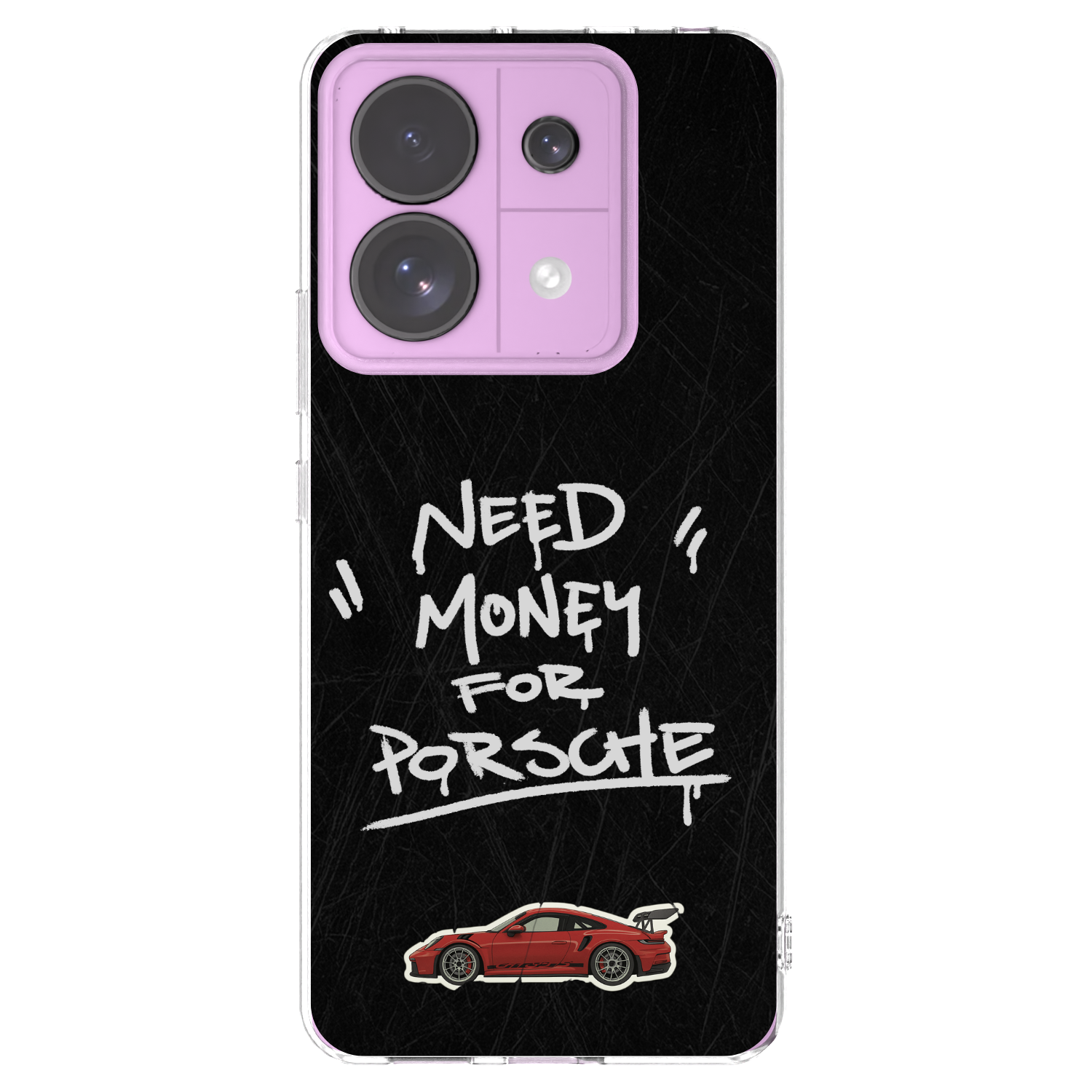 Picasee silikonowe przeźroczyste etui na Xiaomi Redmi Note 13 Pro 5G - Dark Racer