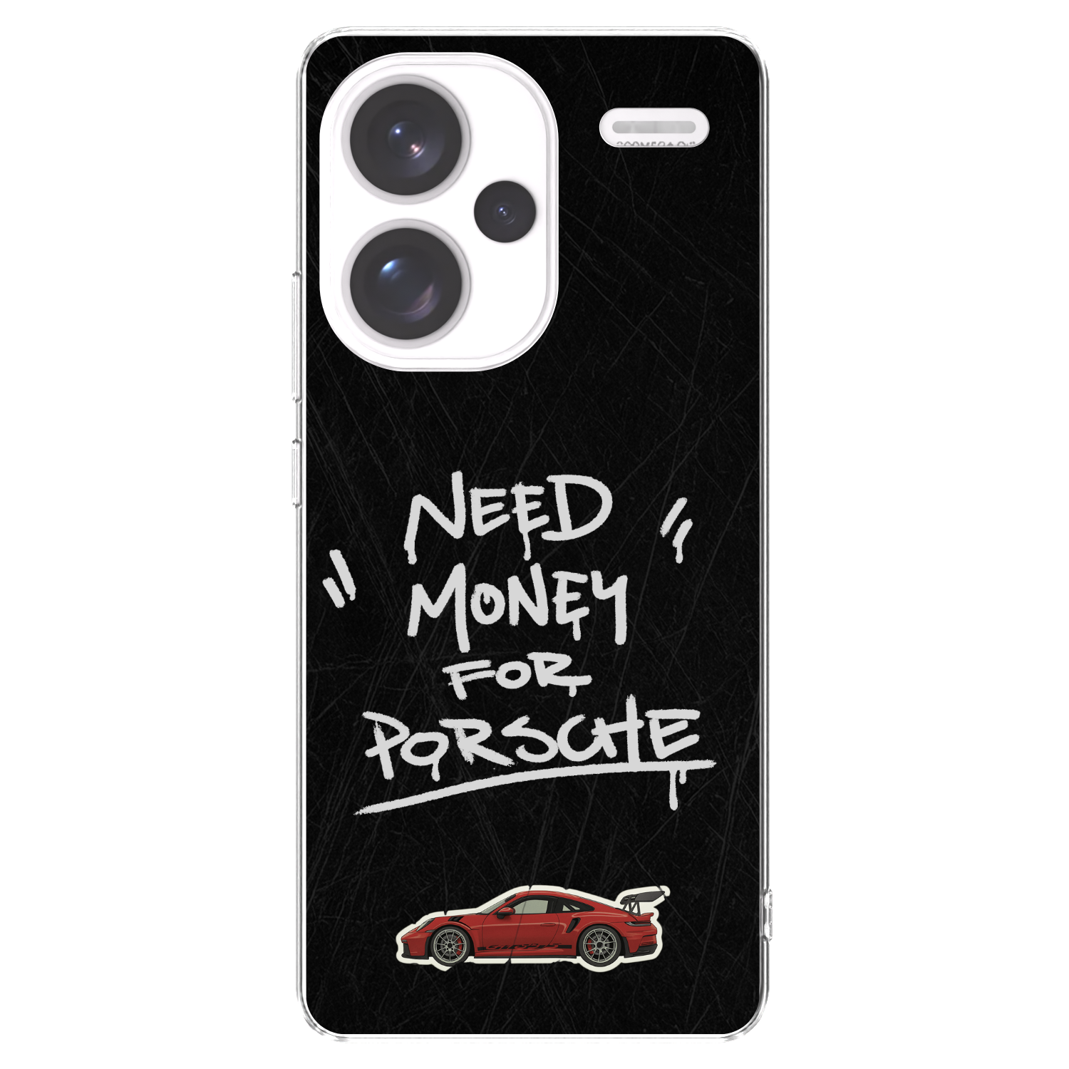Picasee silikonowe przeźroczyste etui na Xiaomi Redmi Note 13 Pro+ 5G - Dark Racer