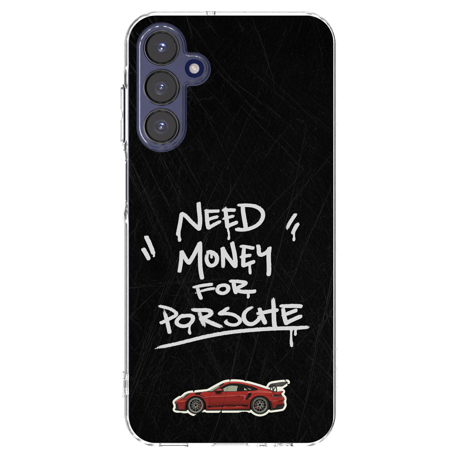 Picasee silikonowe przeźroczyste etui na Samsung Galaxy A15 A155F 4G - Dark Racer