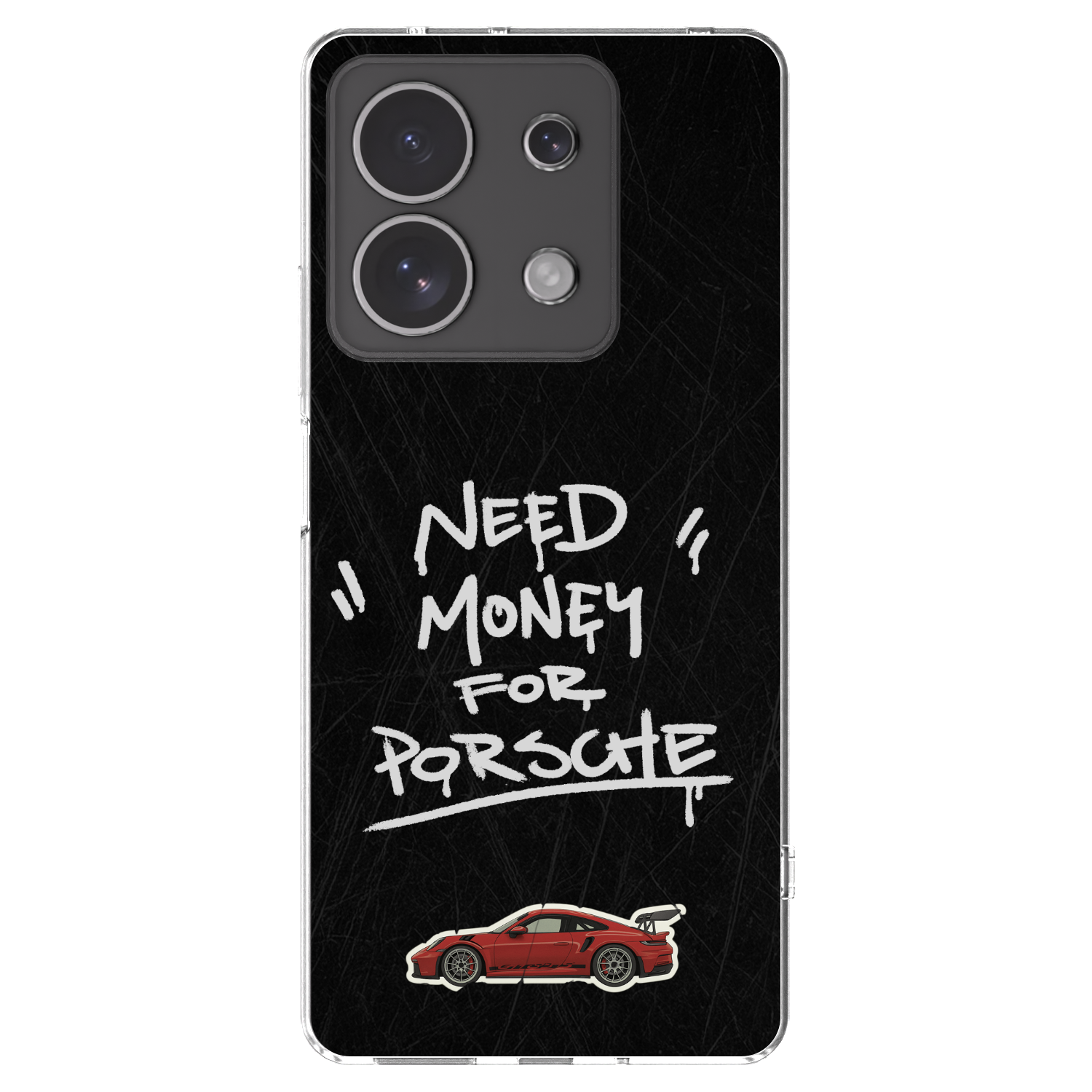 Picasee silikonowe przeźroczyste etui na Xiaomi Redmi Note 13 4G - Dark Racer