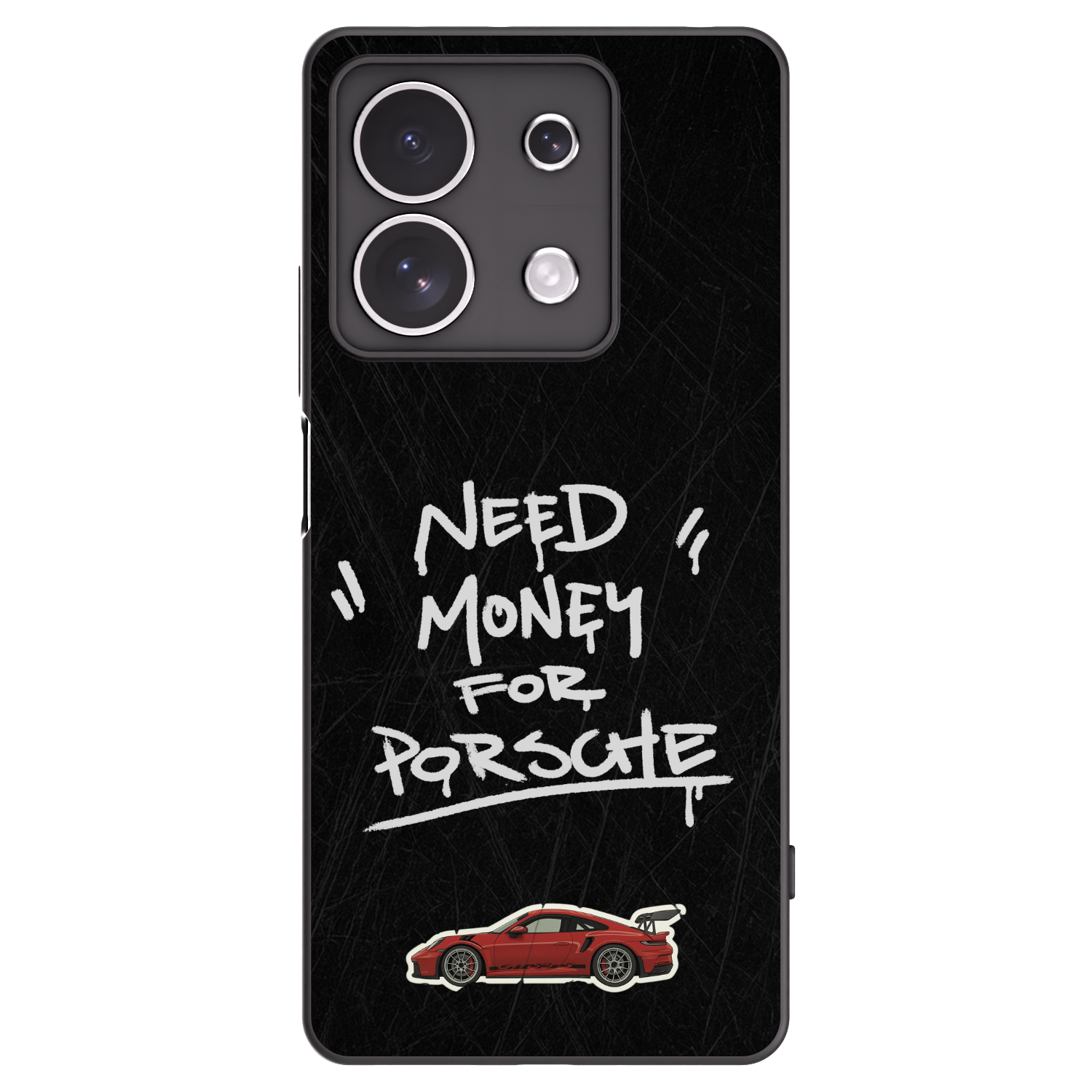 Picasee silikonowe czarne etui na Xiaomi Redmi Note 13 4G - Dark Racer