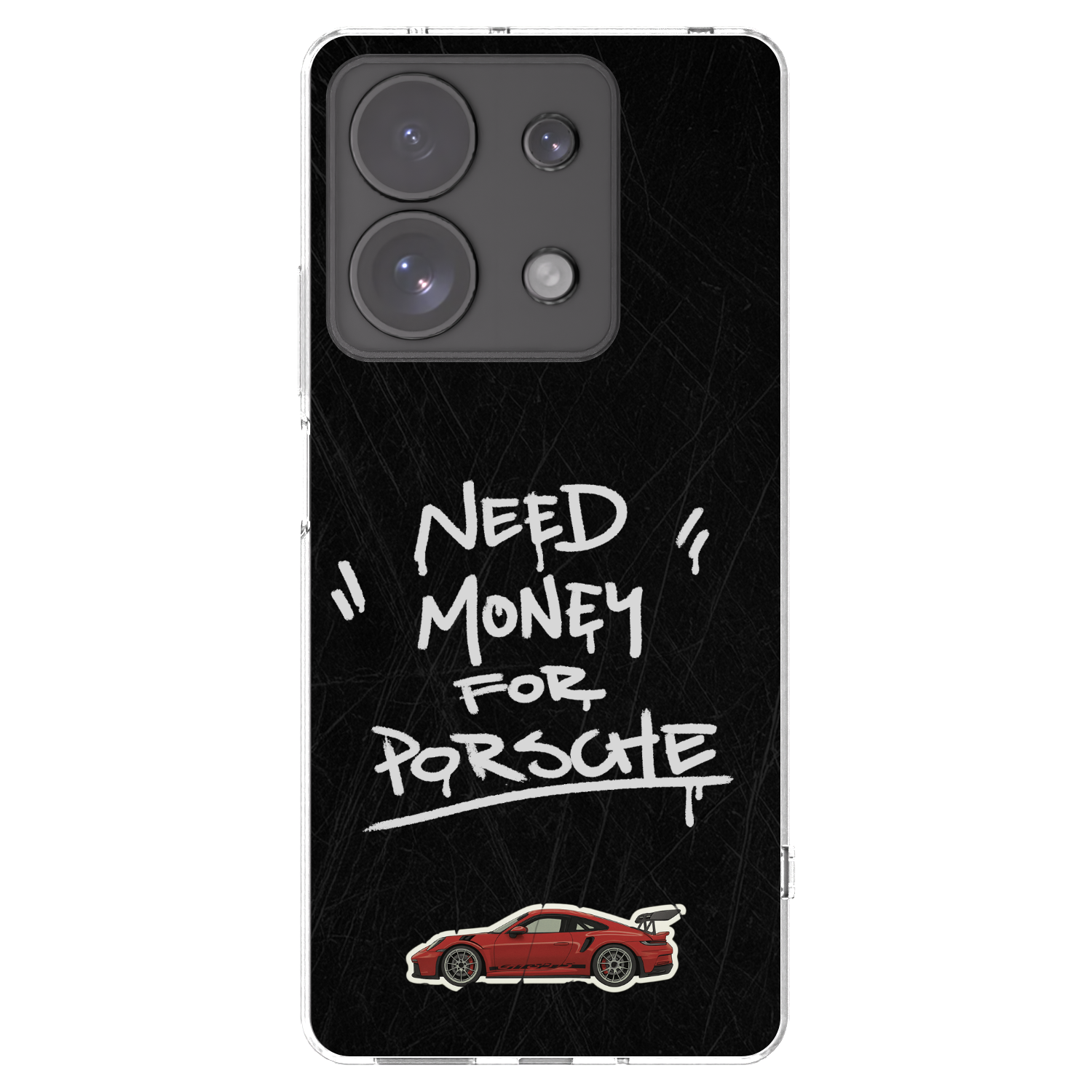 Picasee silikonowe przeźroczyste etui na Xiaomi Redmi Note 13 Pro 4G - Dark Racer