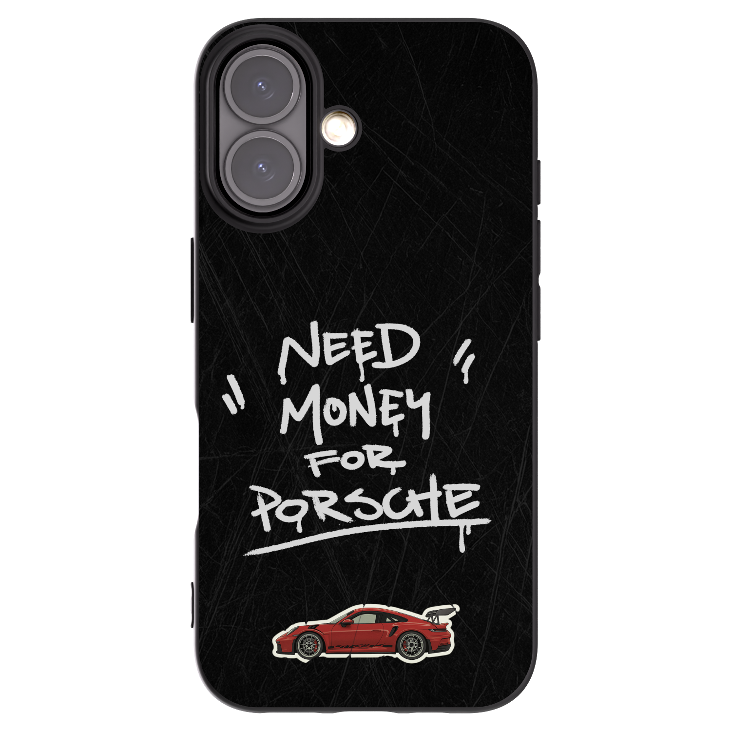 Picasee silikonowe czarne etui na Apple iPhone 16 - Dark Racer