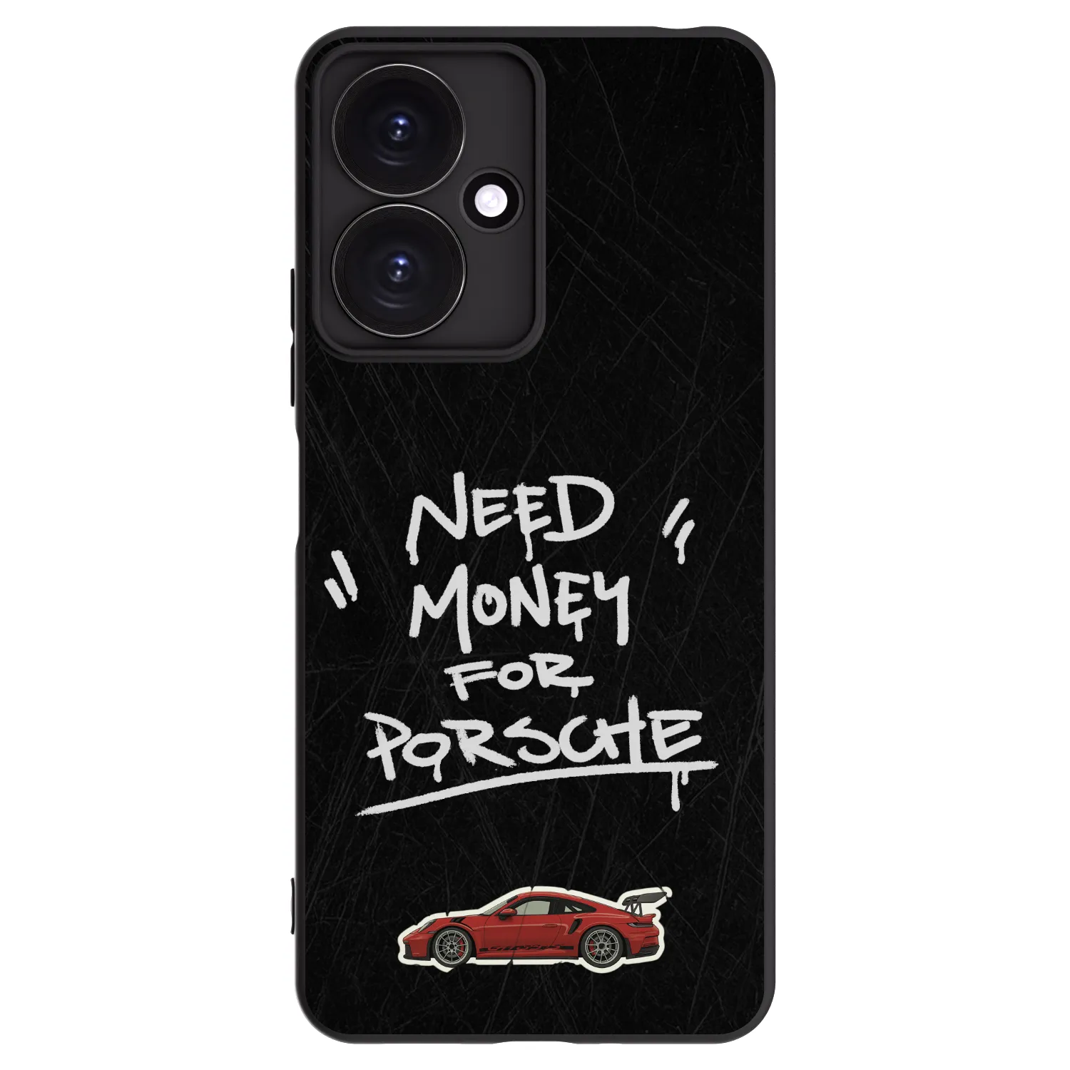 Picasee silikonowe czarne etui na Xiaomi Redmi 13C 5G - Dark Racer