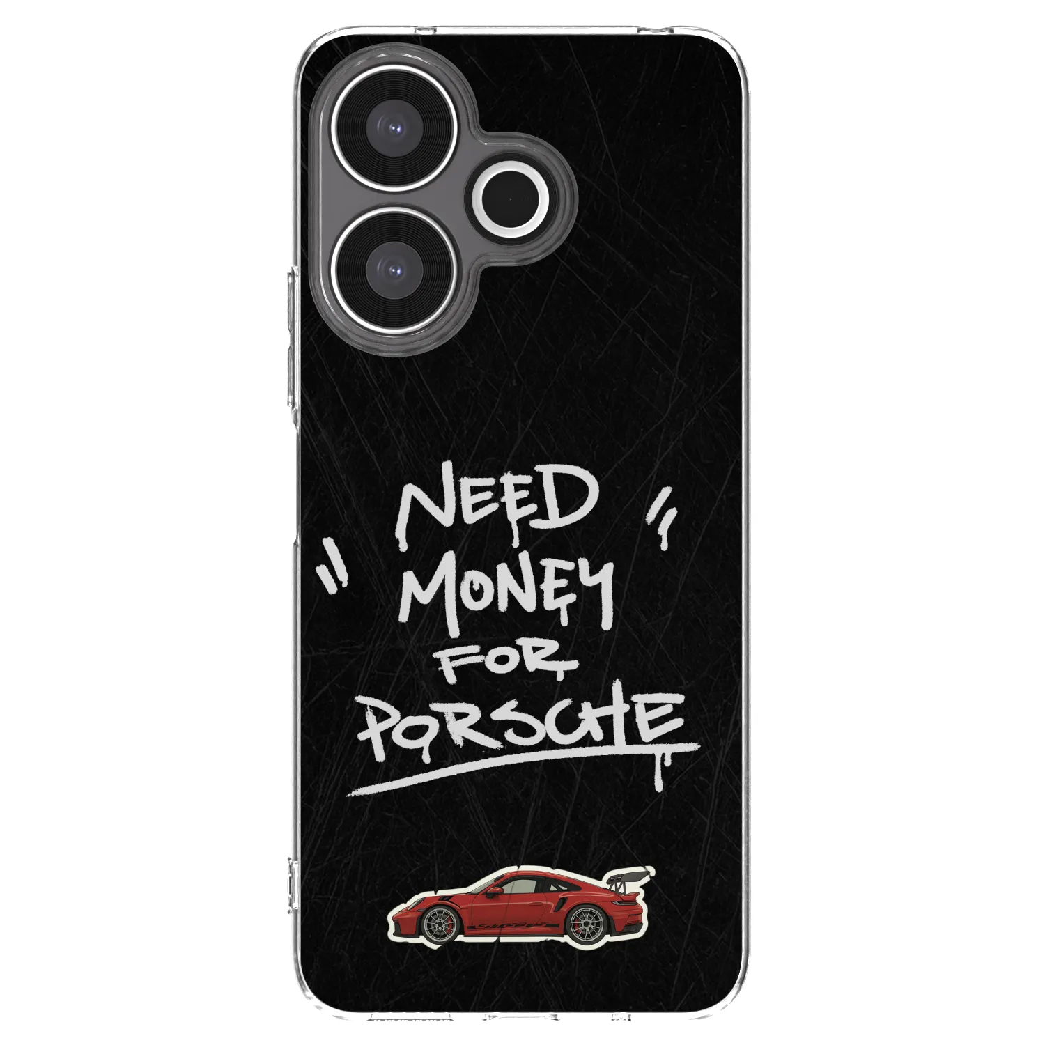 Picasee silikonowe przeźroczyste etui na Xiaomi Redmi 13 4G - Dark Racer