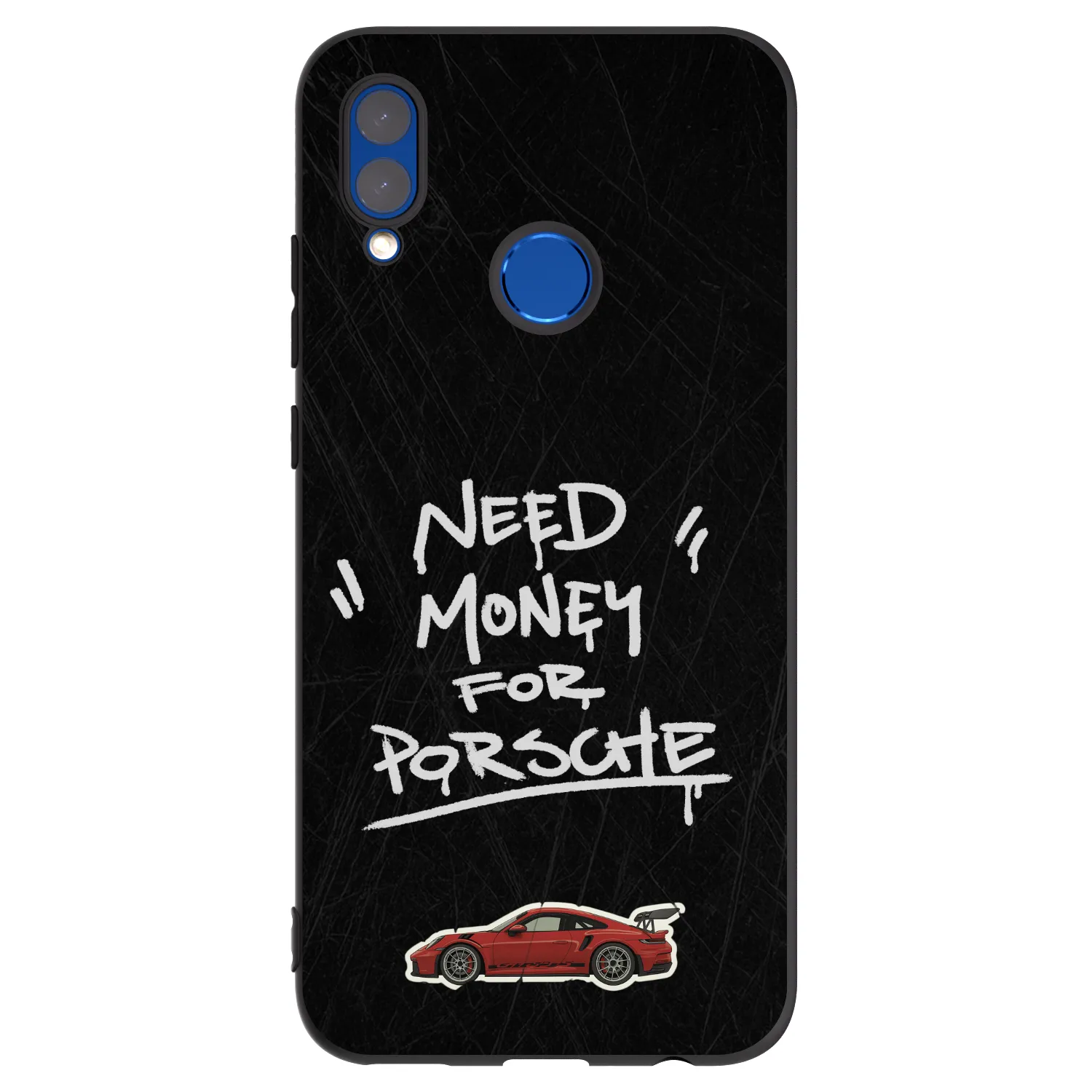 Picasee silikonowe czarne etui na Huawei P Smart 2019 - Dark Racer