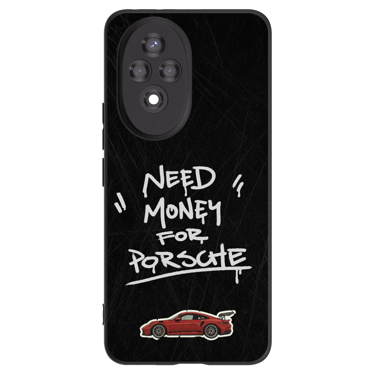 Picasee silikonowe czarne etui na Honor 200 5G - Dark Racer