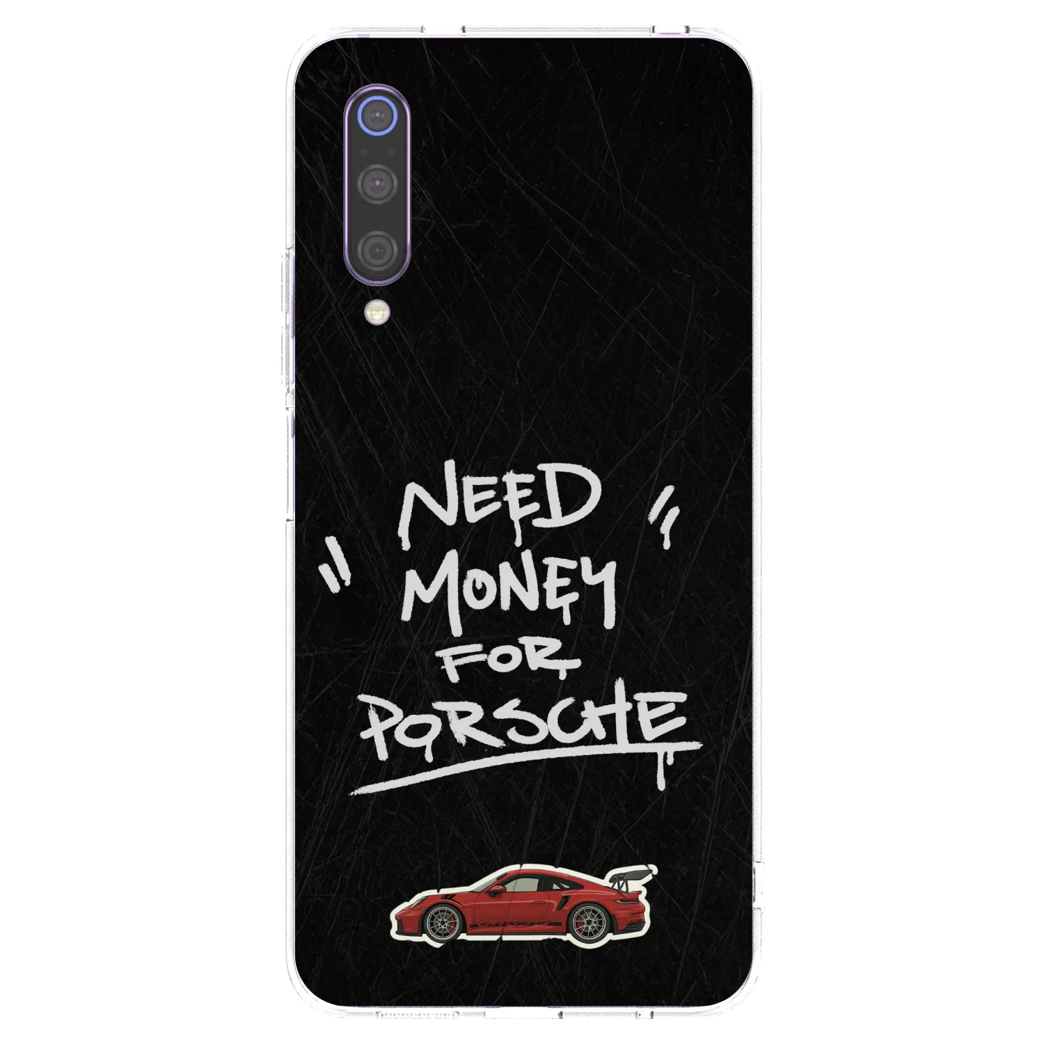 Picasee silikonowe przeźroczyste etui na Xiaomi Mi 9 - Dark Racer