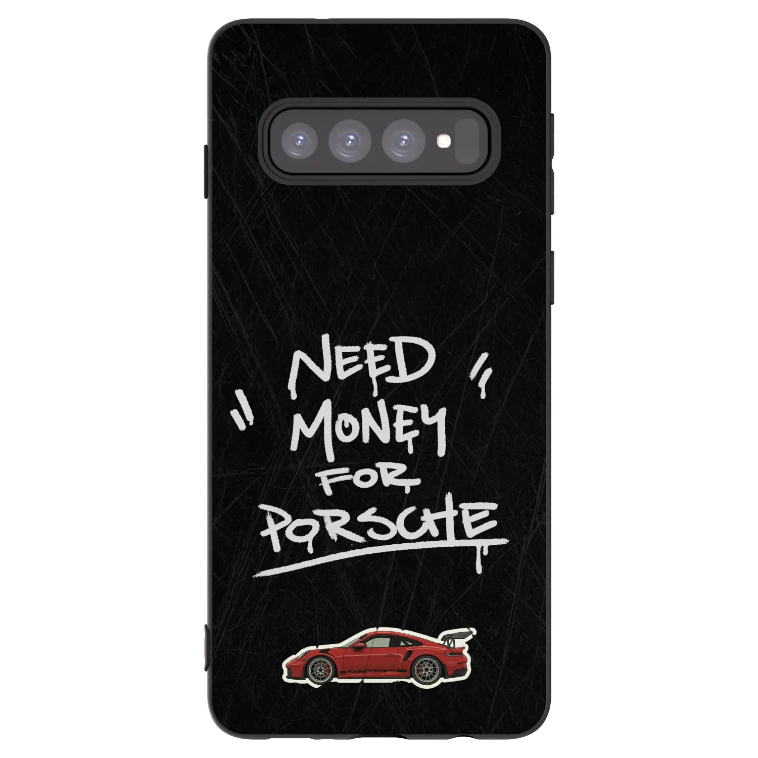 Picasee silikonowe czarne etui na Samsung Galaxy S10 G973 - Dark Racer