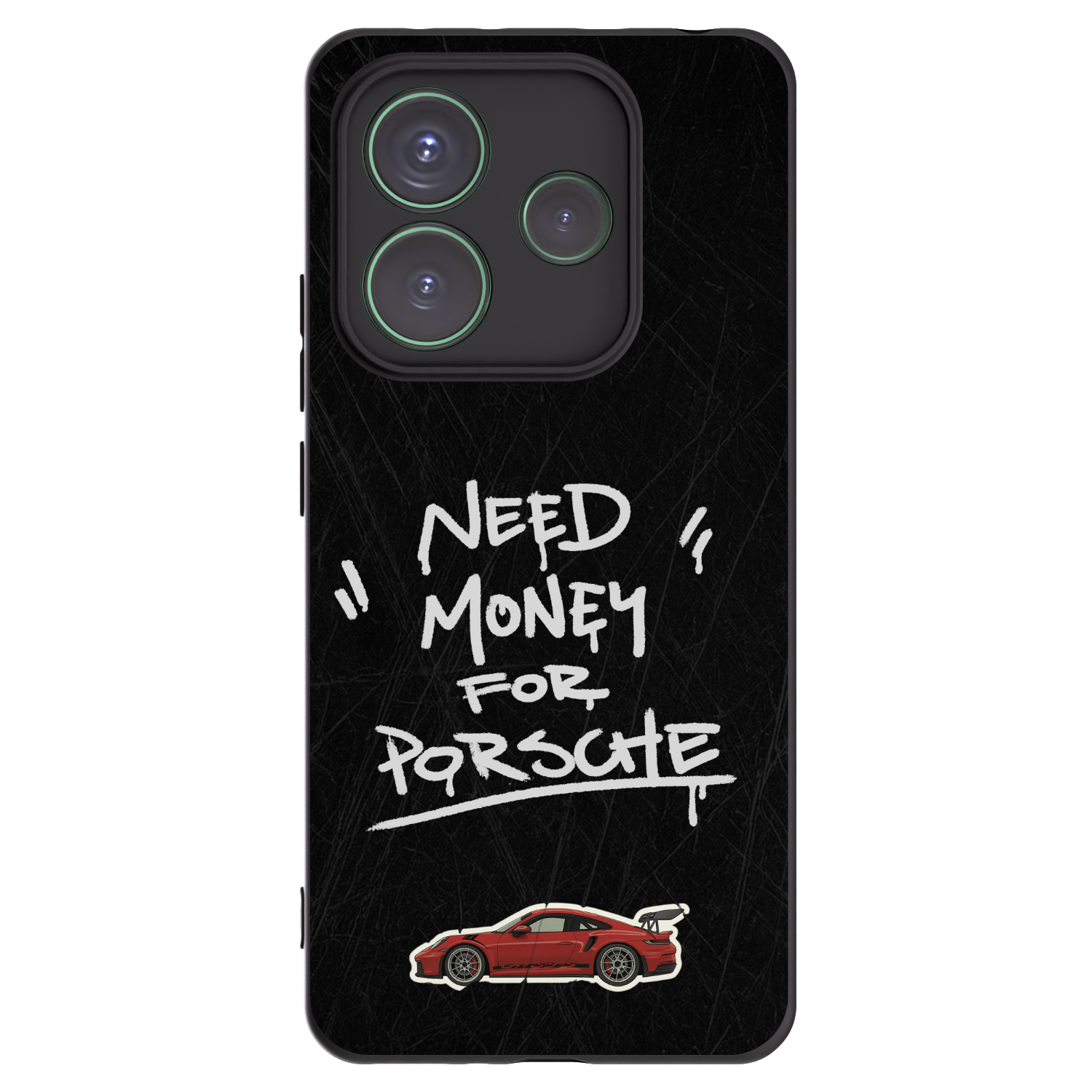 Picasee silikonowe czarne etui na Xiaomi Redmi Note 14 5G - Dark Racer
