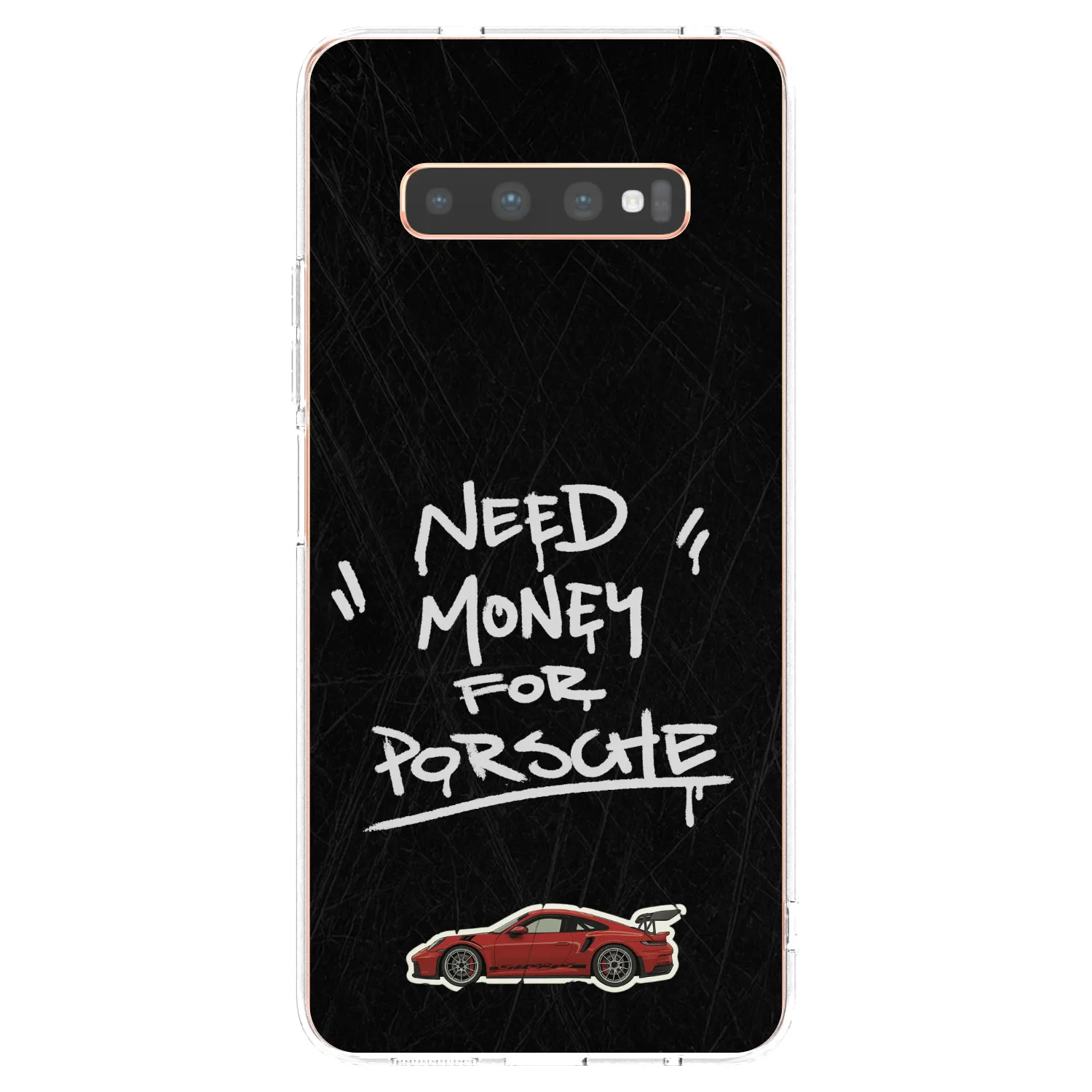 Picasee silikonowe przeźroczyste etui na Samsung Galaxy S10 Plus G975 - Dark Racer