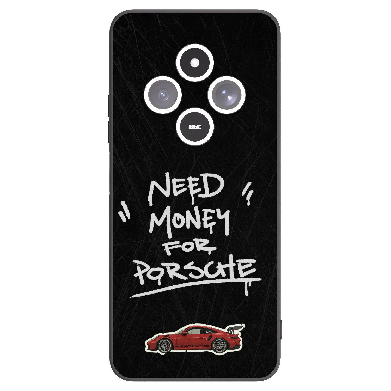 Picasee silikonowe czarne etui na Xiaomi Redmi 14C - Dark Racer