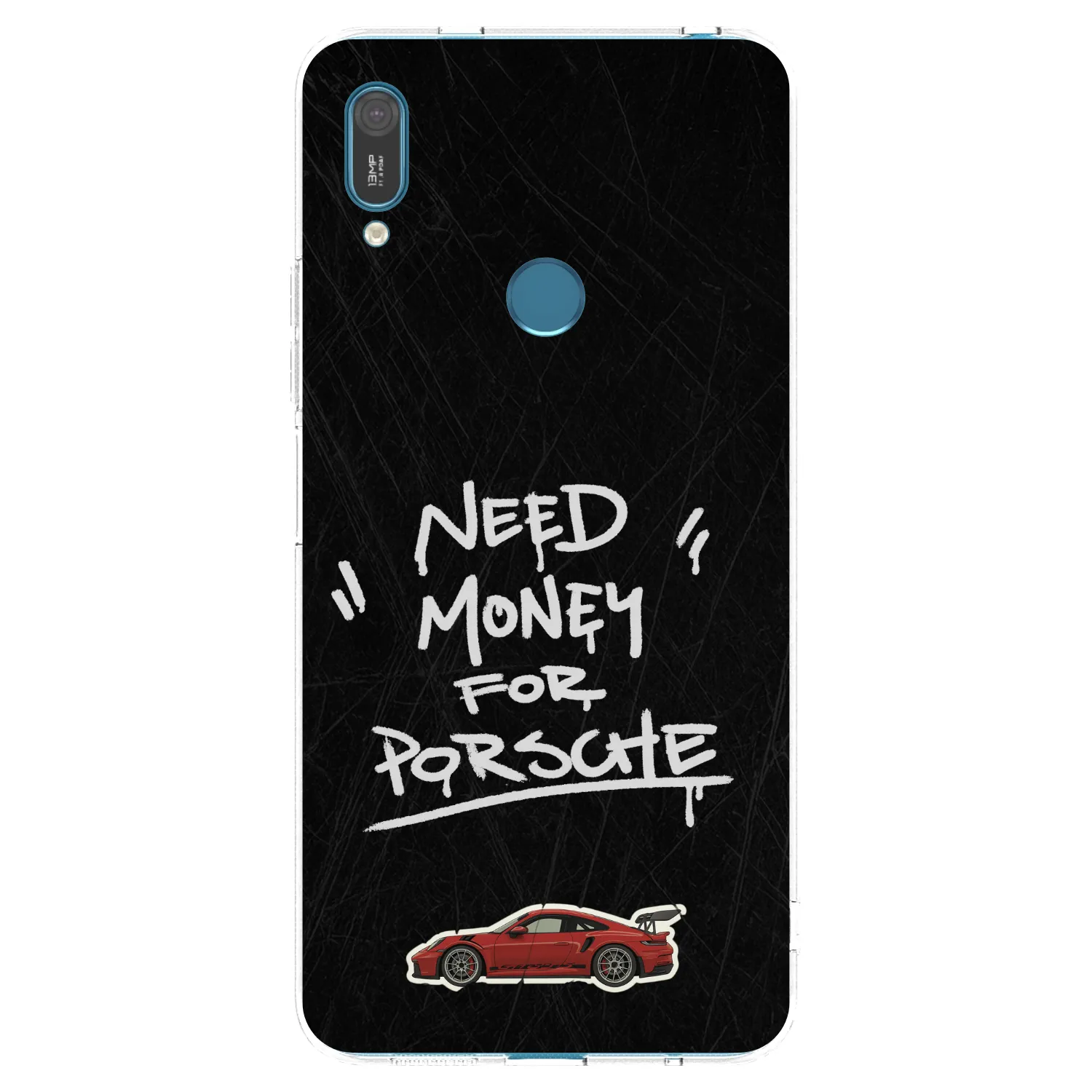 Picasee silikonowe przeźroczyste etui na Huawei Y7 2019 - Dark Racer