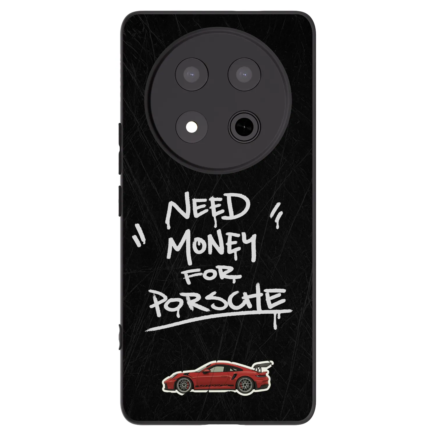 Picasee silikonowe czarne etui na Honor Magic7 Lite 5G - Dark Racer