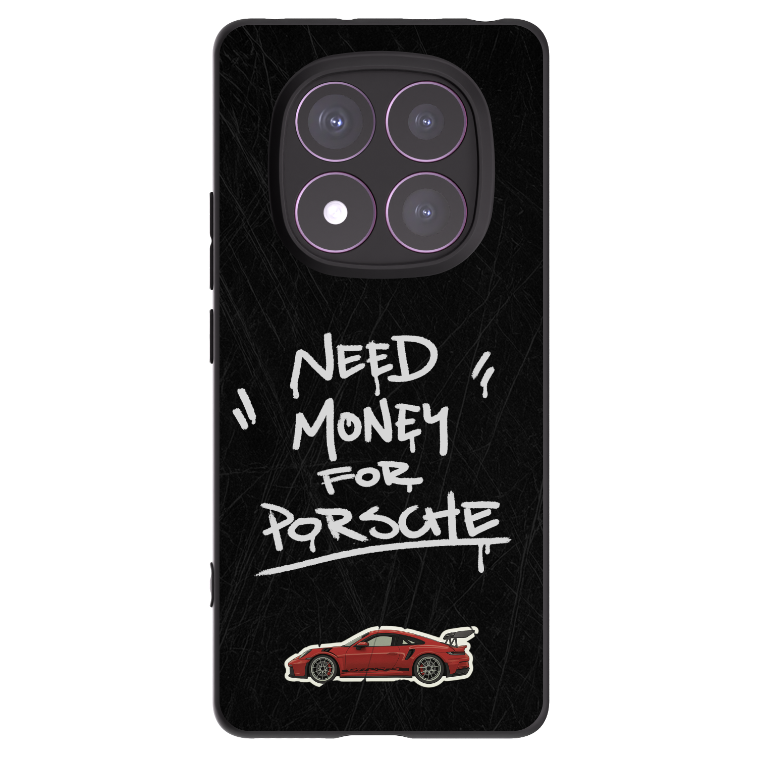 Picasee silikonowe czarne etui na Xiaomi Redmi Note 14 Pro 4G - Dark Racer