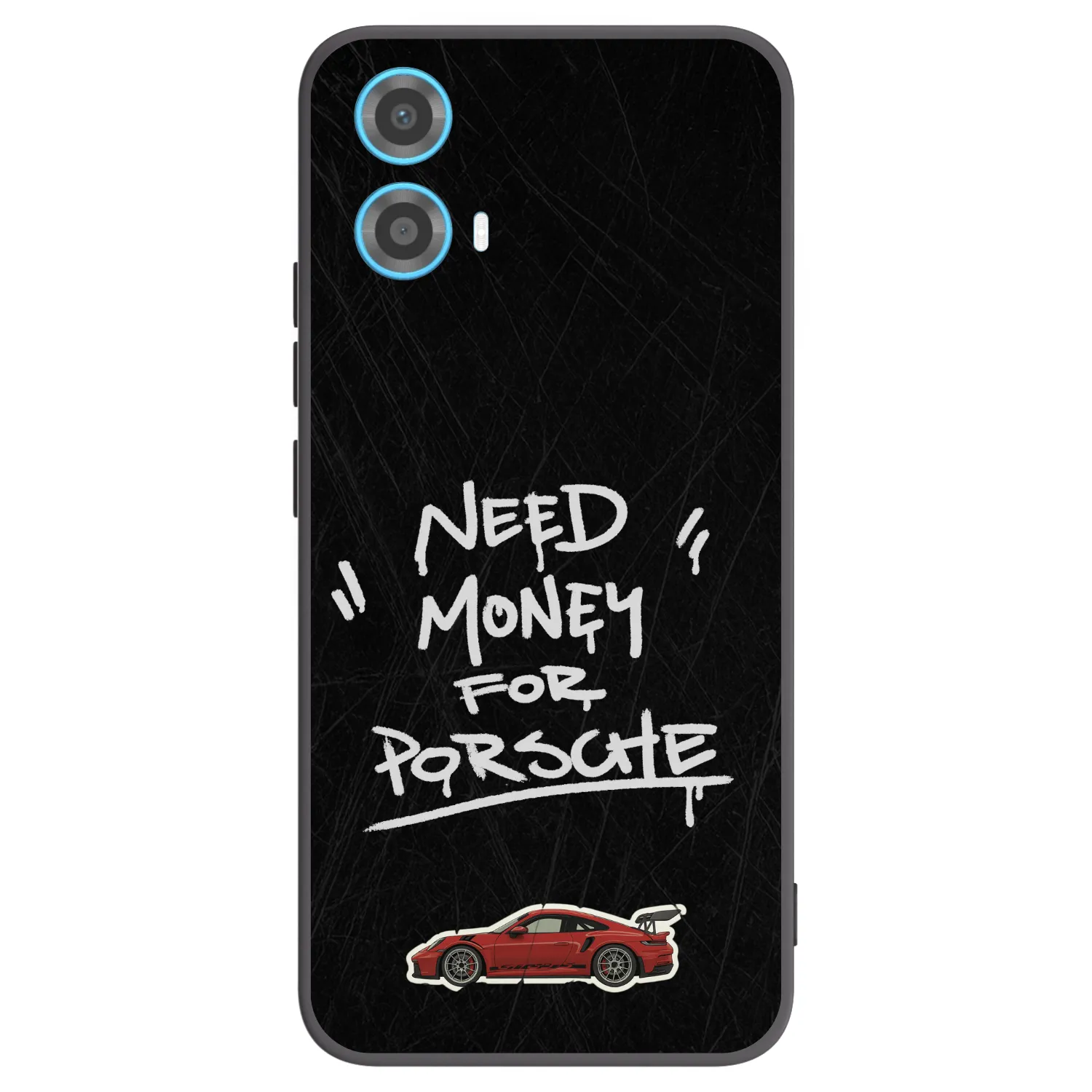 Picasee silikonowe czarne etui na Motorola Moto G34 5G - Dark Racer