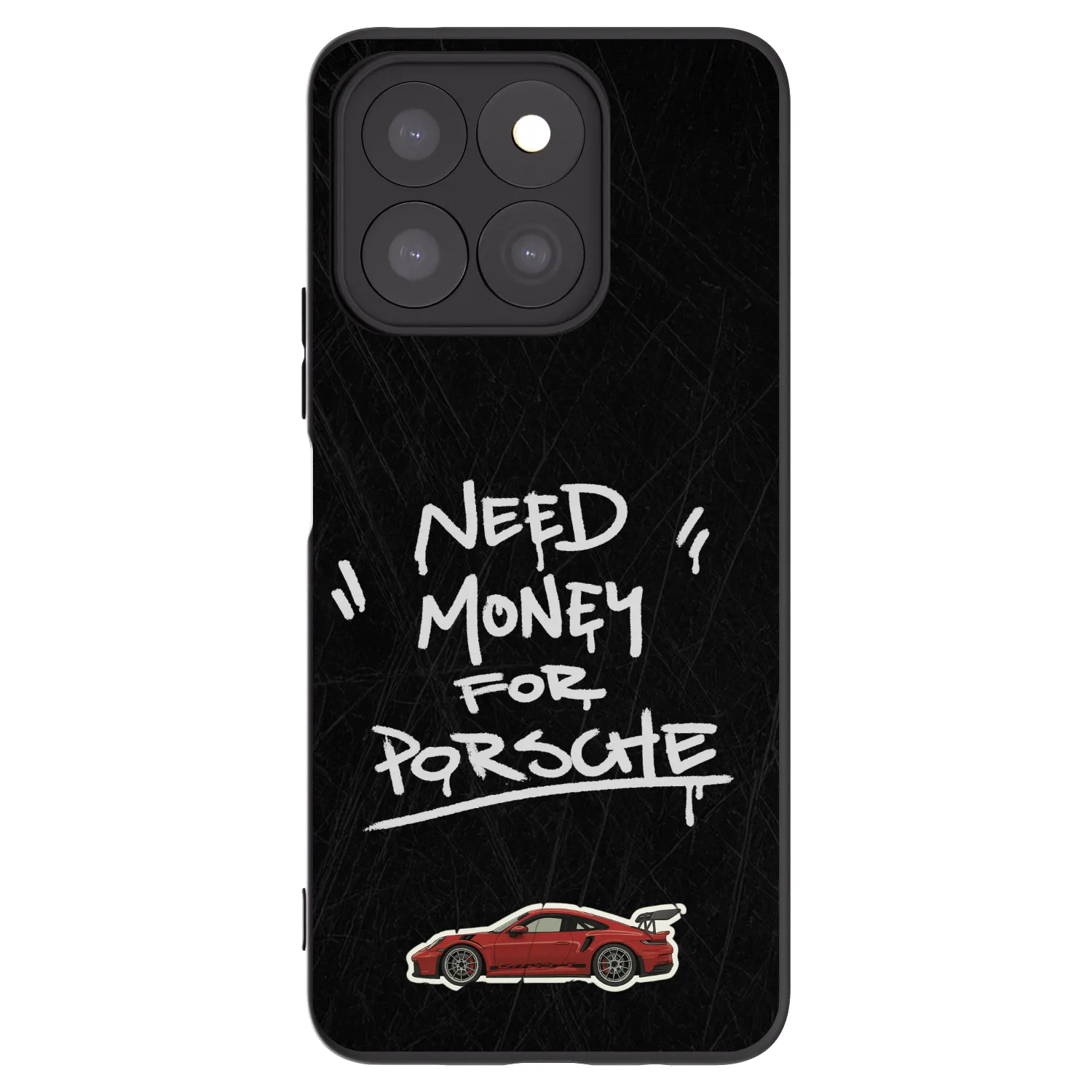 Picasee silikonowe czarne etui na Honor X8c - Dark Racer