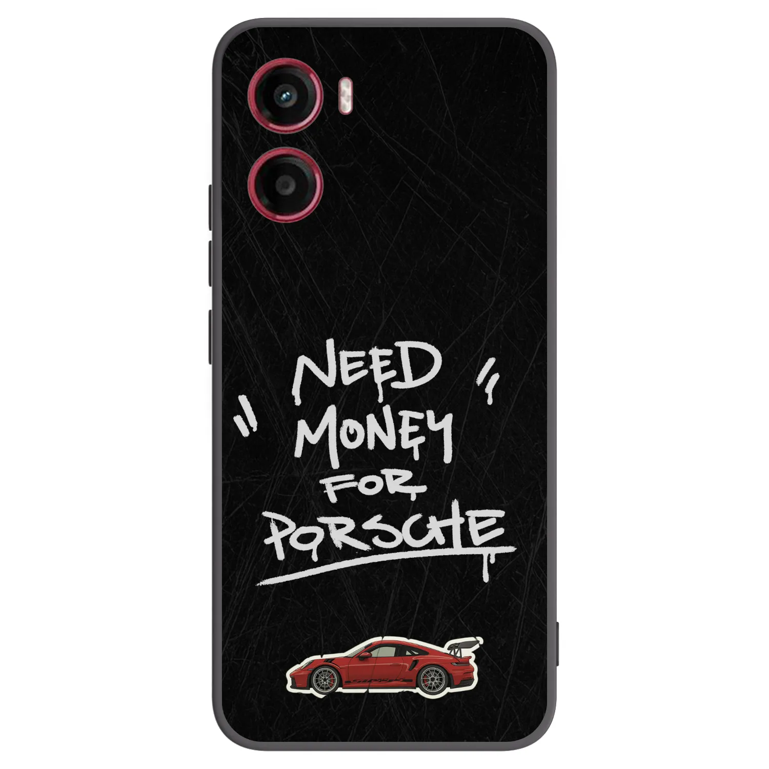 Picasee silikonowe czarne etui na Motorola Moto G05 - Dark Racer