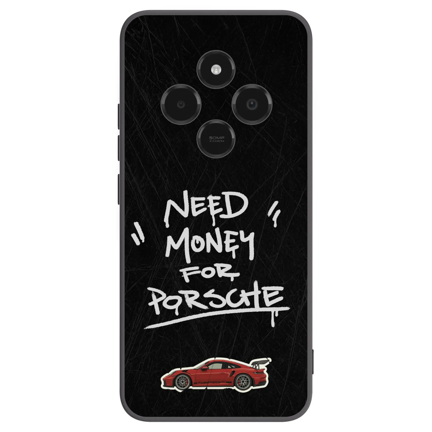 Picasee silikonowe czarne etui na Xiaomi Poco C75 - Dark Racer