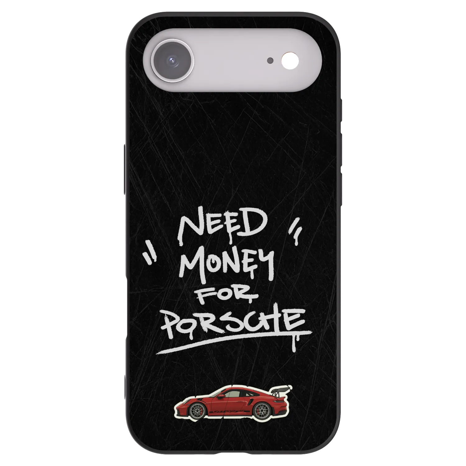 Picasee silikonowe czarne etui na Apple iPhone Air - Dark Racer