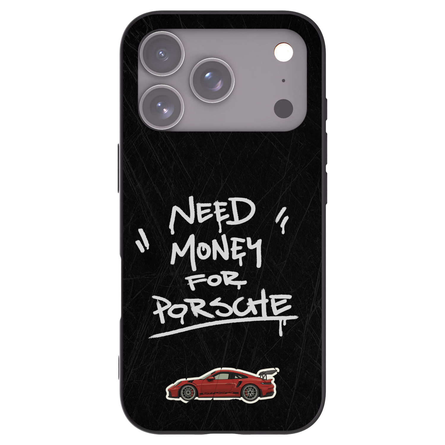 Picasee silikonowe czarne etui na Apple iPhone 17 Pro - Dark Racer